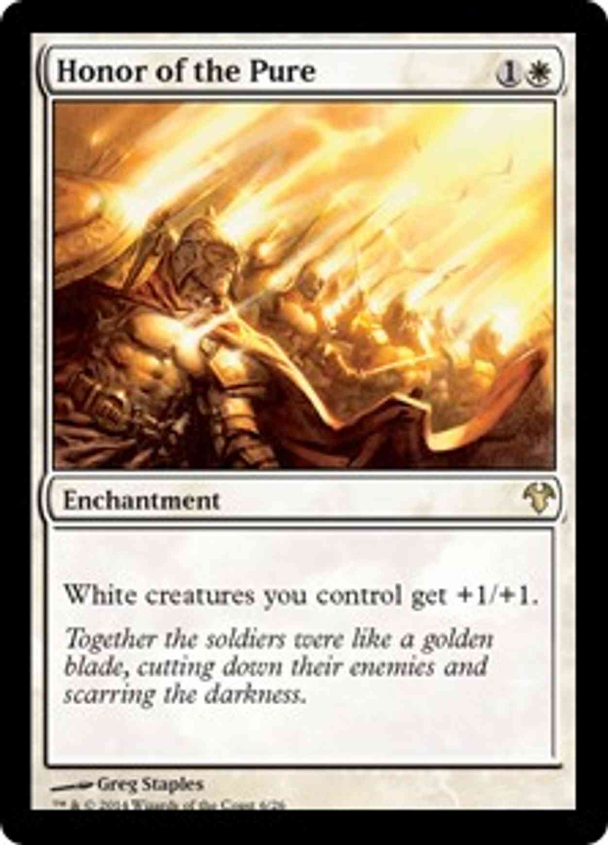 Honor of the Pure magic card front