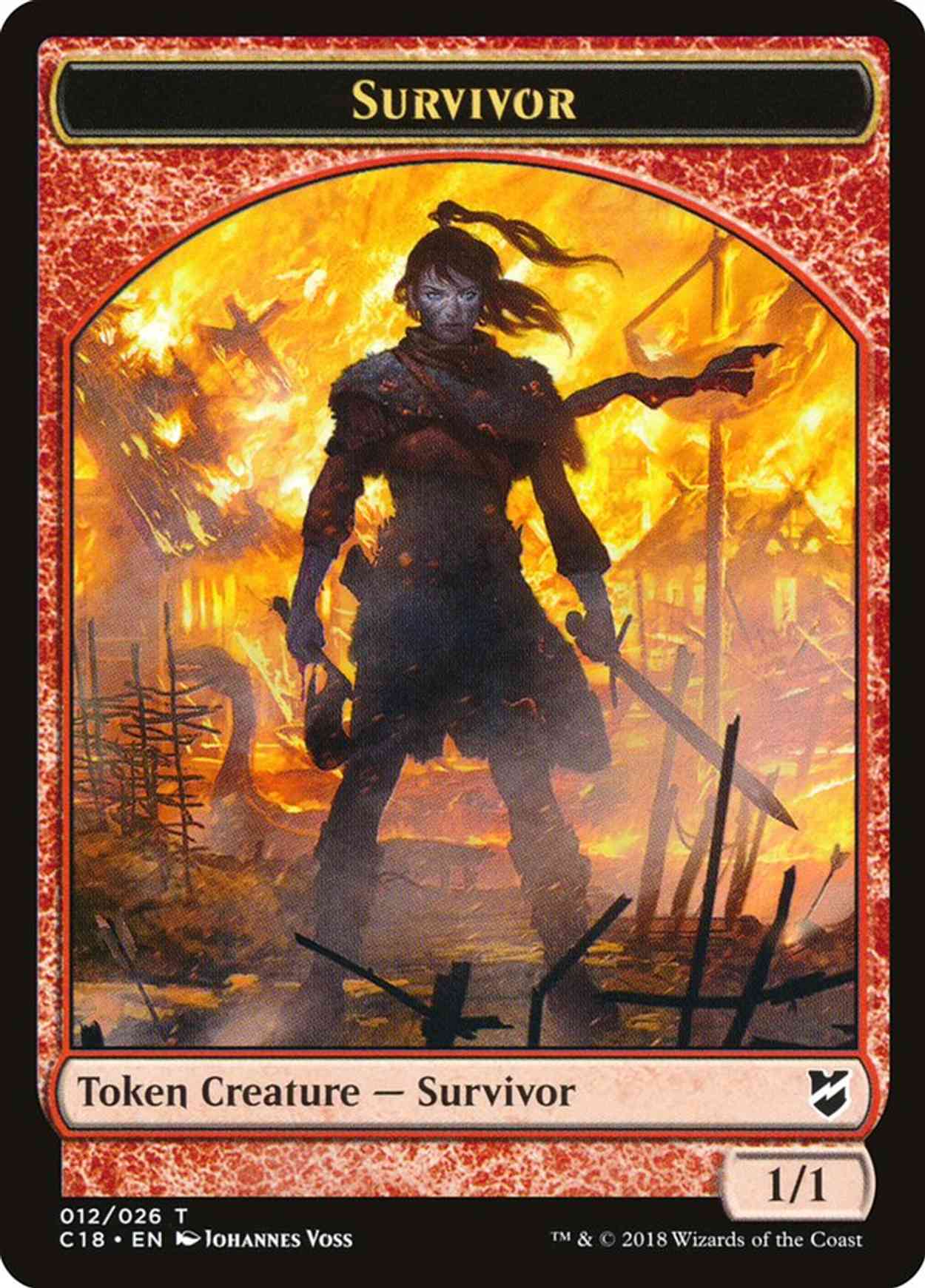 Survivor // Myr (023) Double-sided Token magic card front