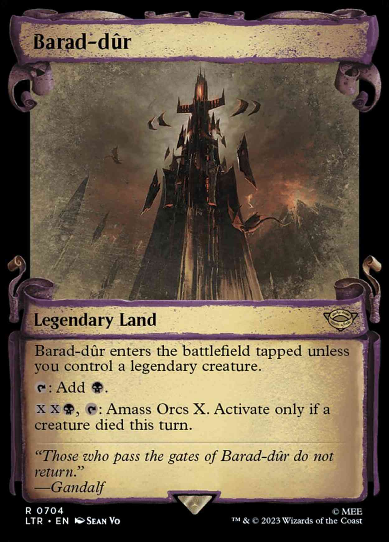 Barad-dur (Showcase Scrolls) magic card front