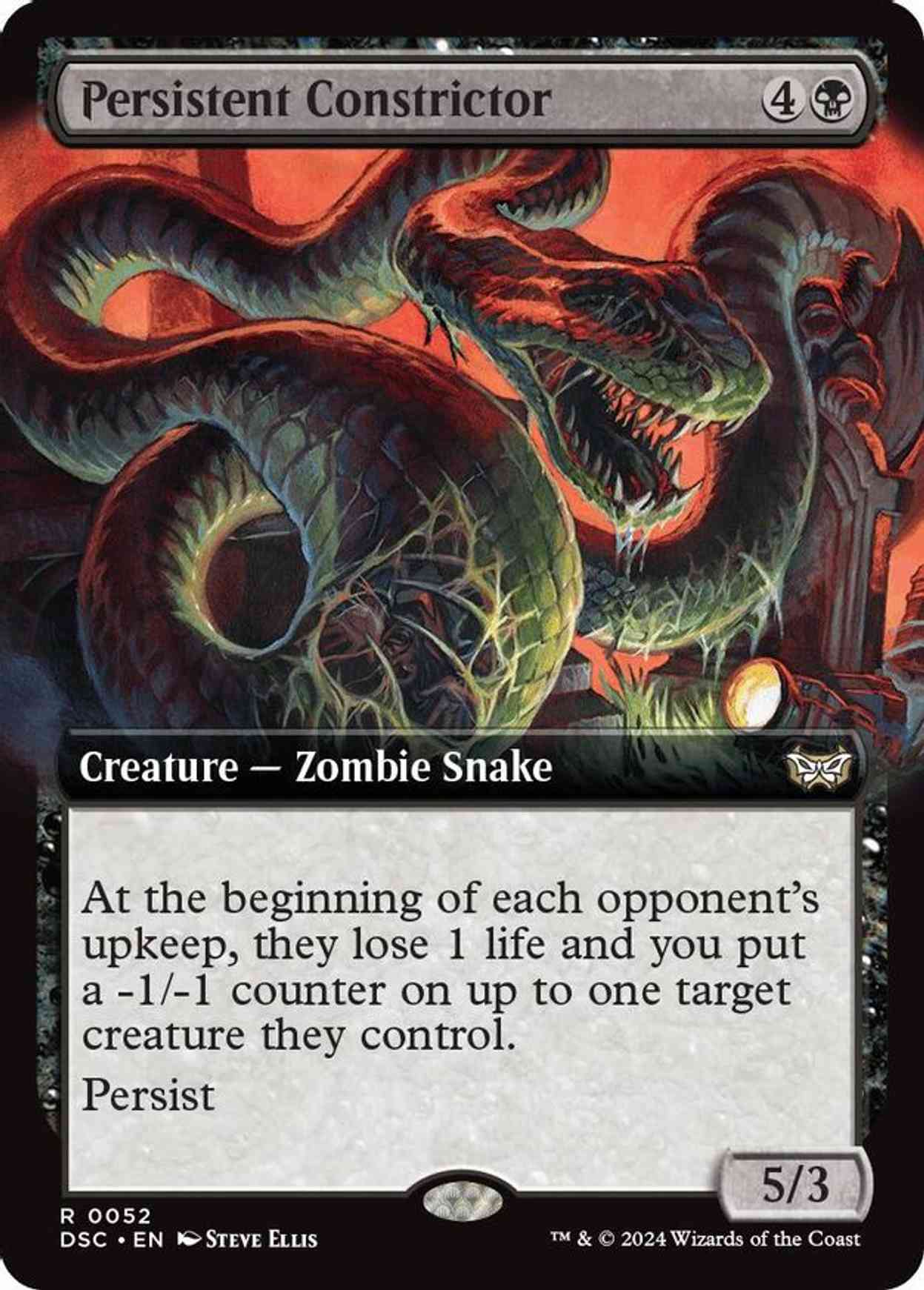 Persistent Constrictor (Extended Art) magic card front