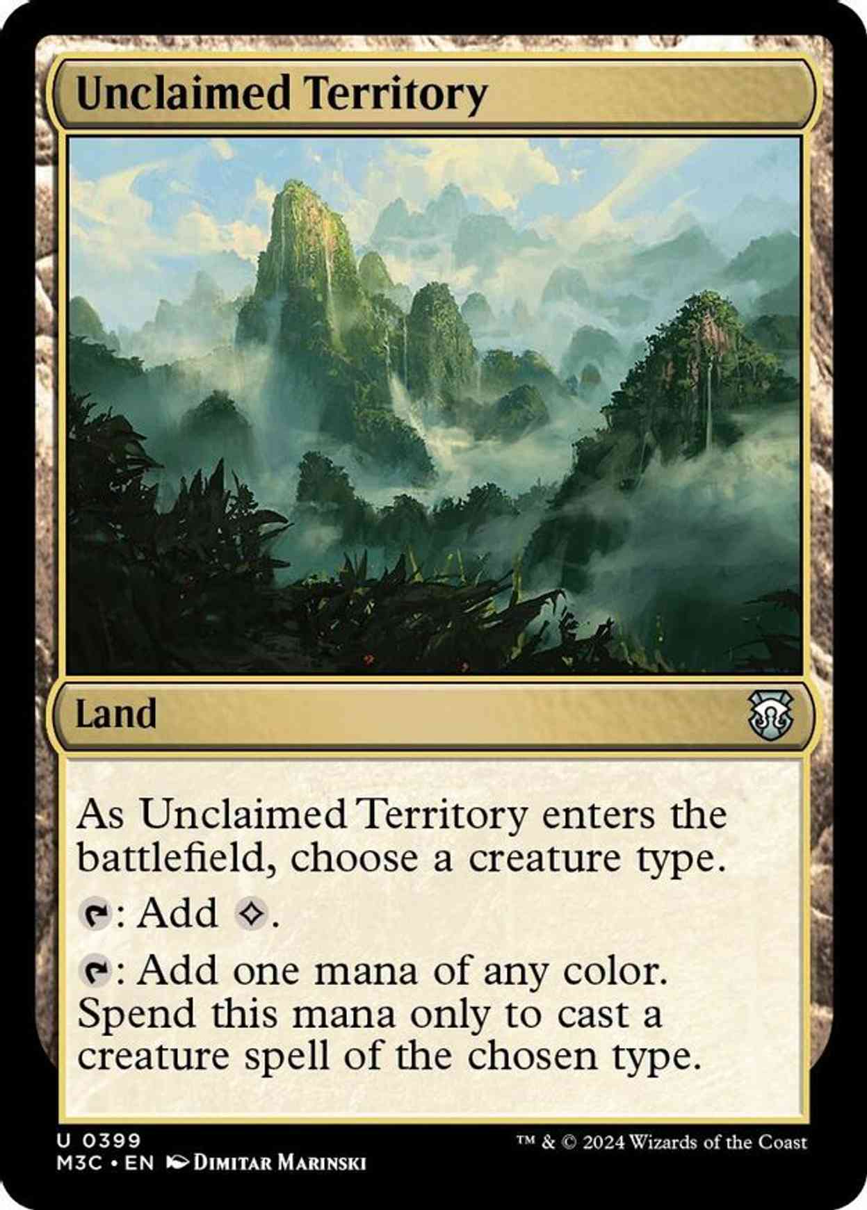 Unclaimed Territory (Ripple Foil) magic card front