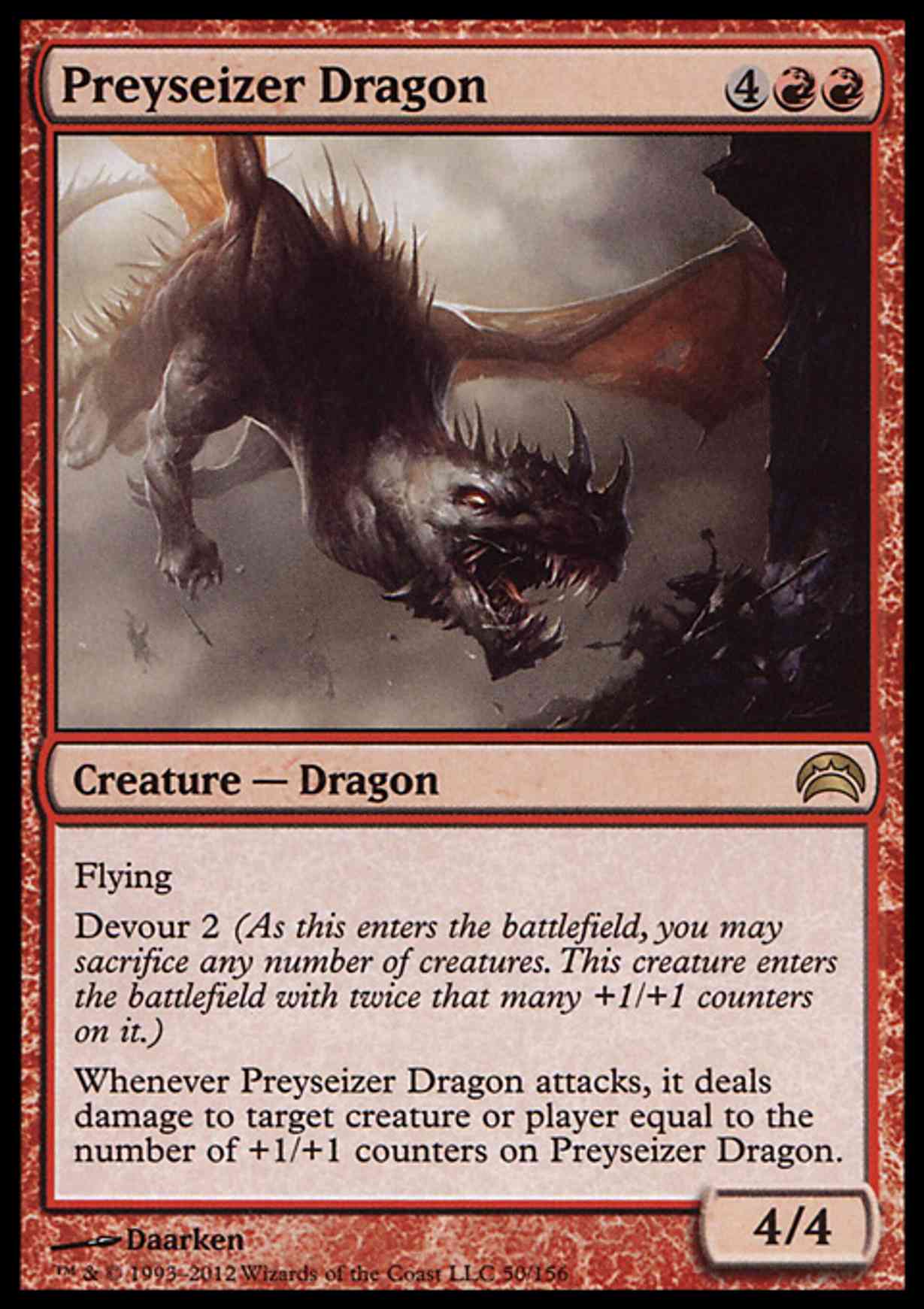 Preyseizer Dragon magic card front