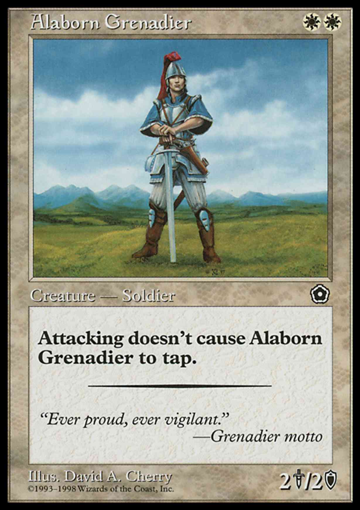 Alaborn Grenadier magic card front