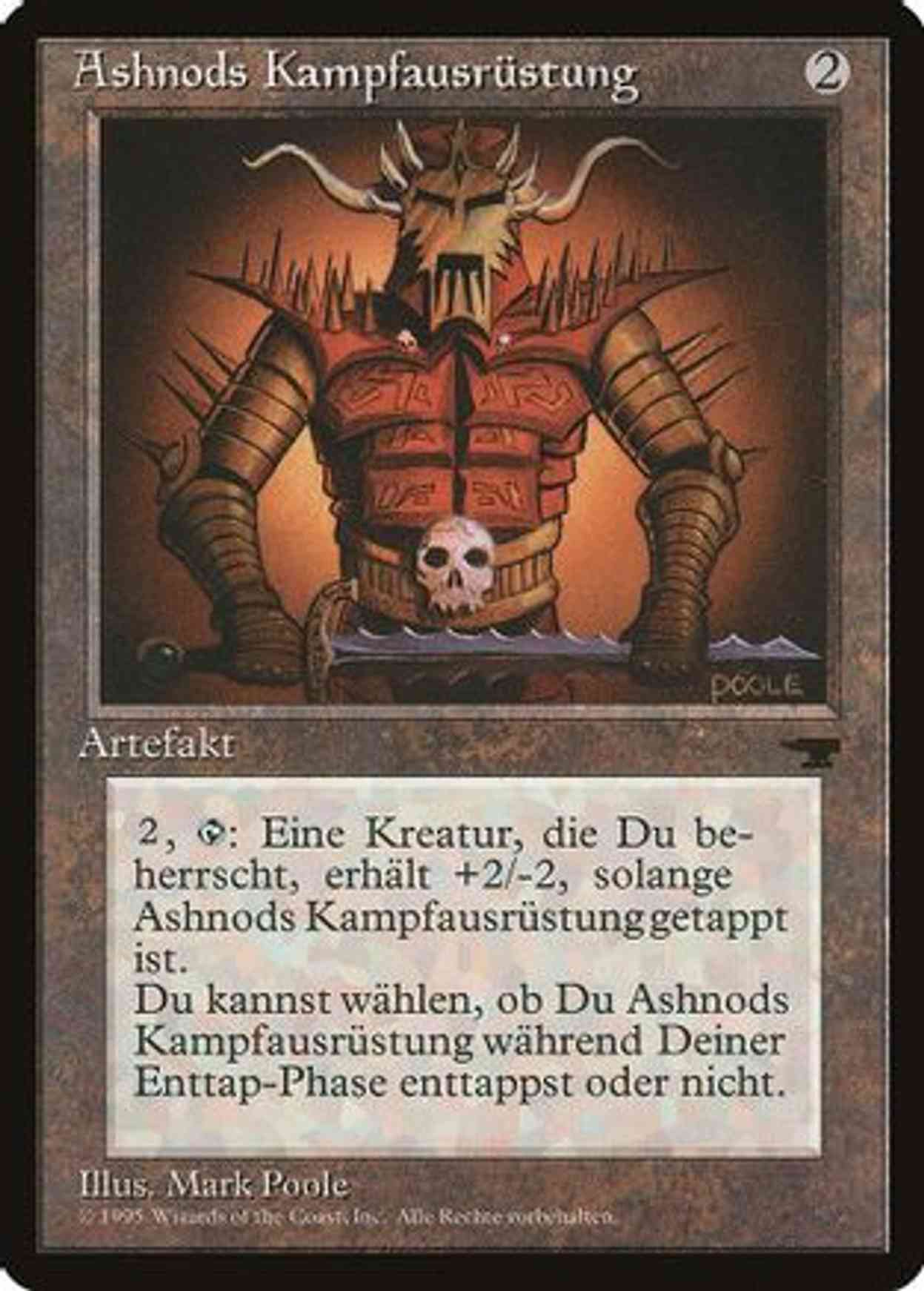Ashnod's Battle Gear (German) - "Ashnods Kampfausrustung" magic card front