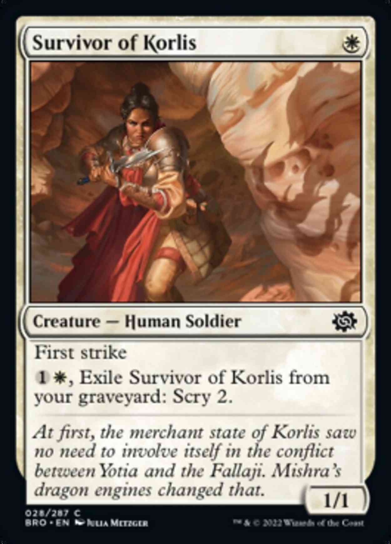 Survivor of Korlis magic card front