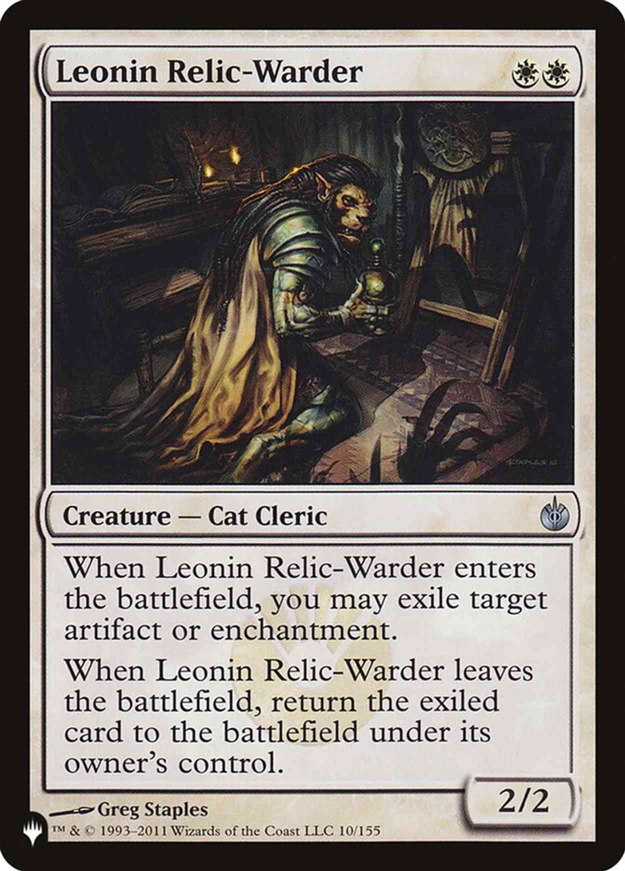 Leonin Relic-Warder (MBS) magic card front