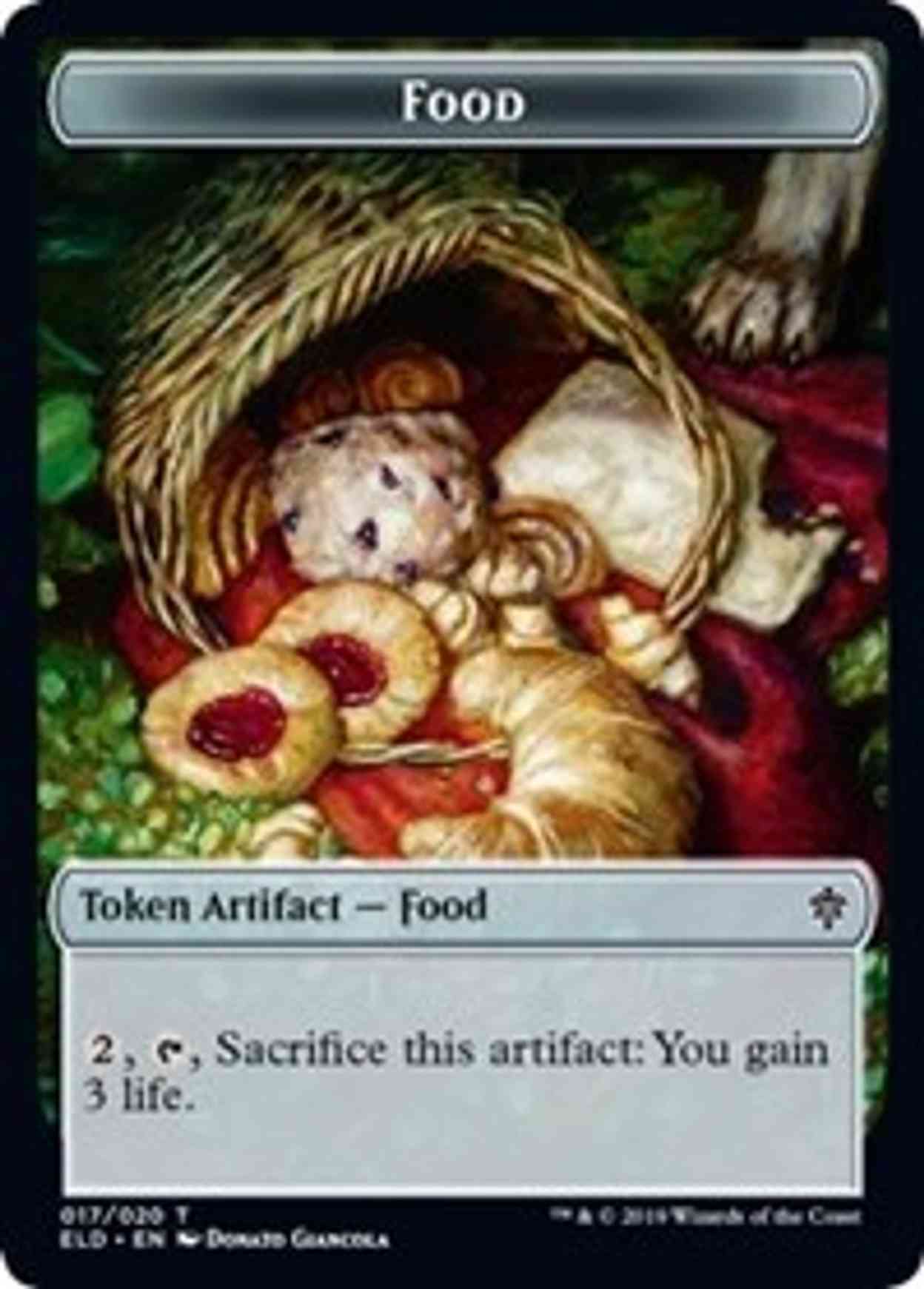 Food Token (17) magic card front