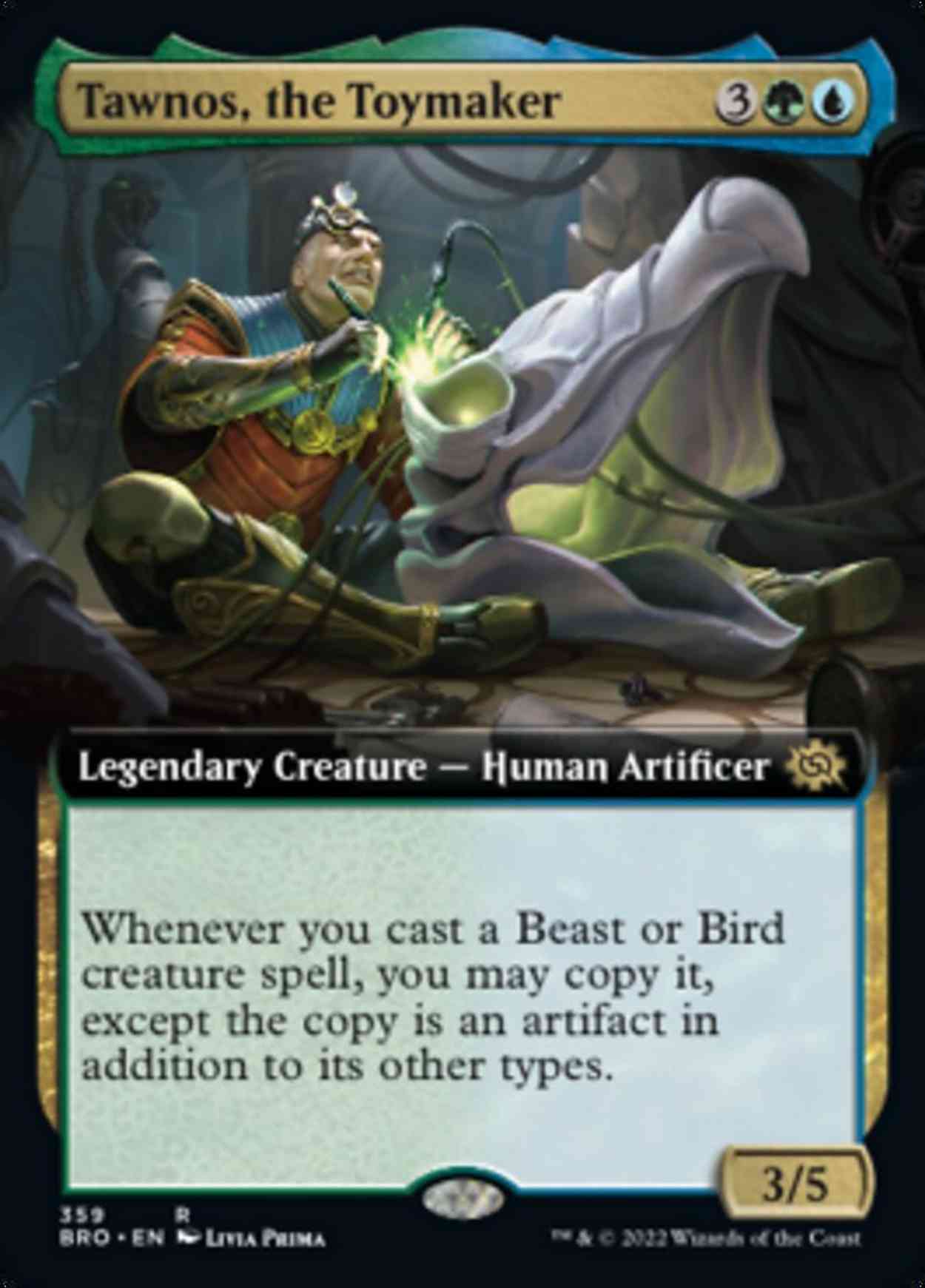 Tawnos, the Toymaker (Extended Art) magic card front