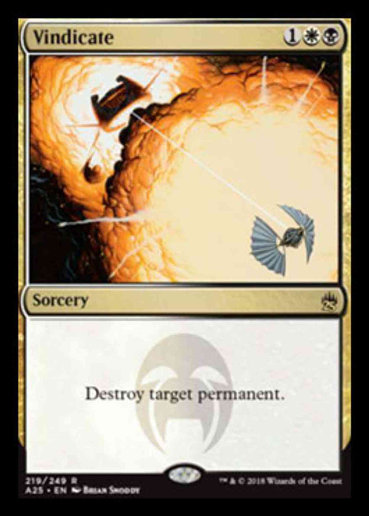 Vindicate Price from mtg Masters 25
