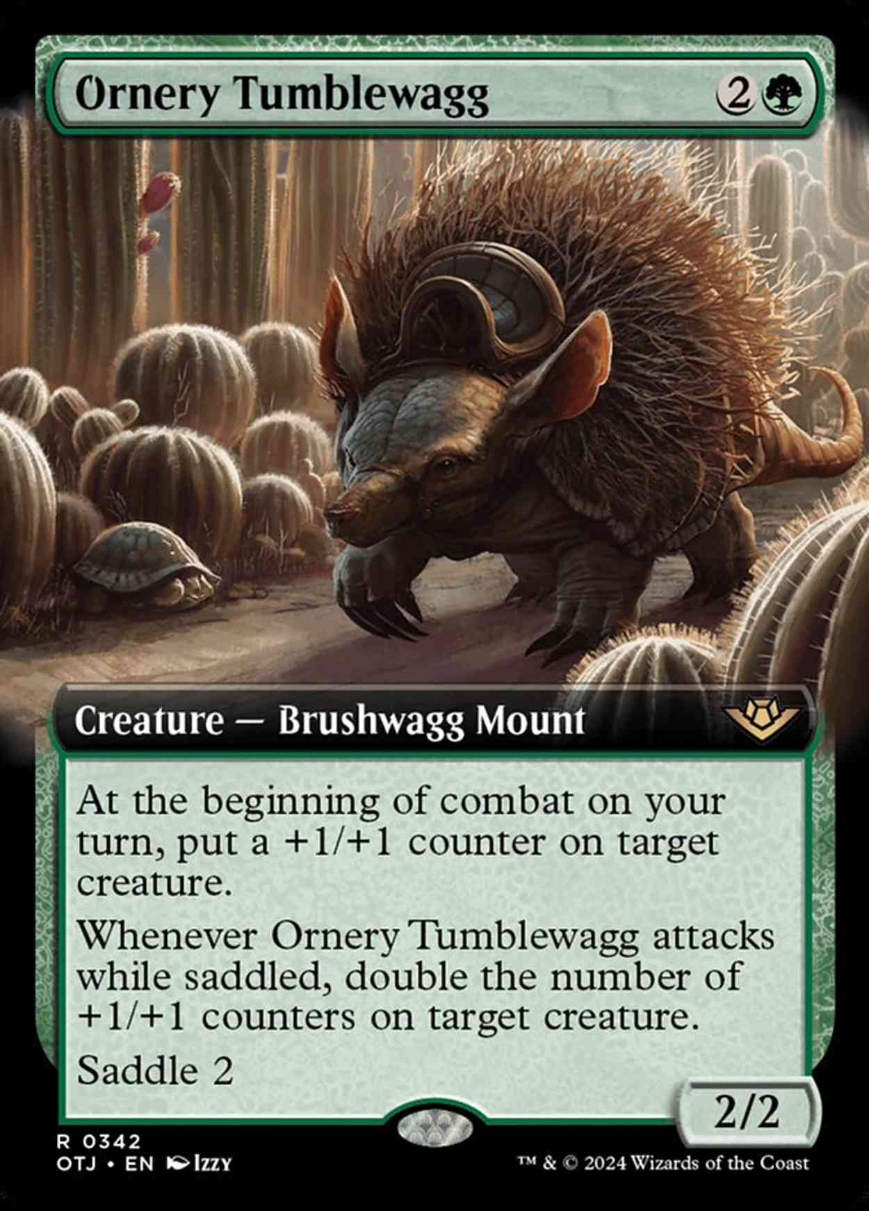 Ornery Tumblewagg (Extended Art) magic card front