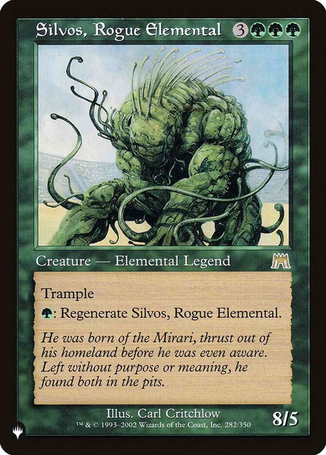 Silvos, Rogue Elemental magic card front