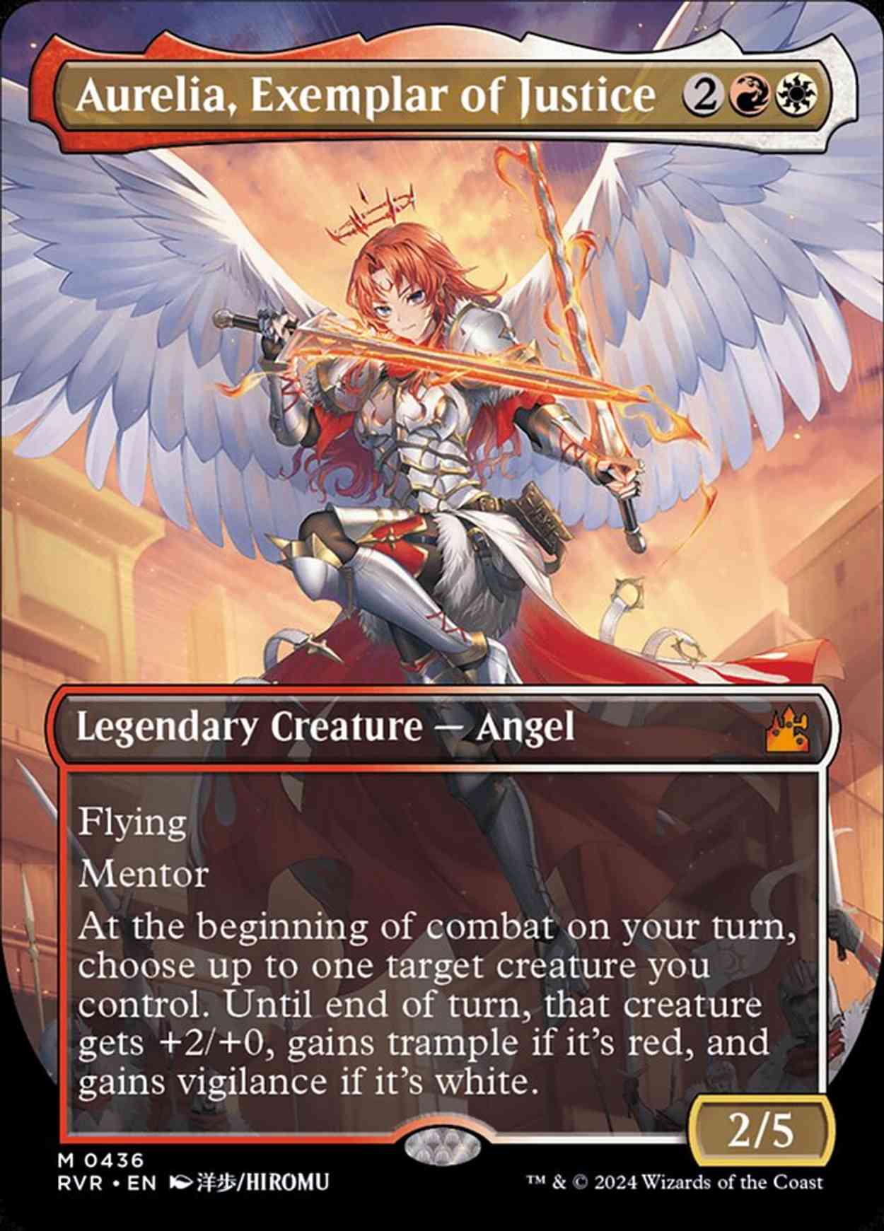 Aurelia, Exemplar of Justice (Anime Borderless) magic card front