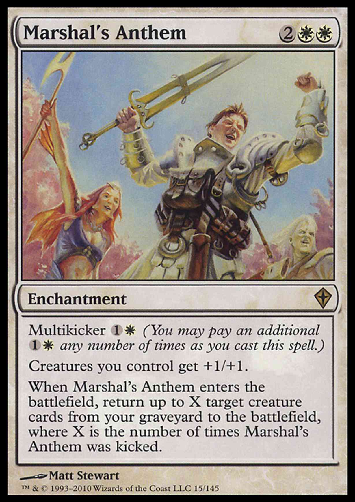 Marshal's Anthem magic card front