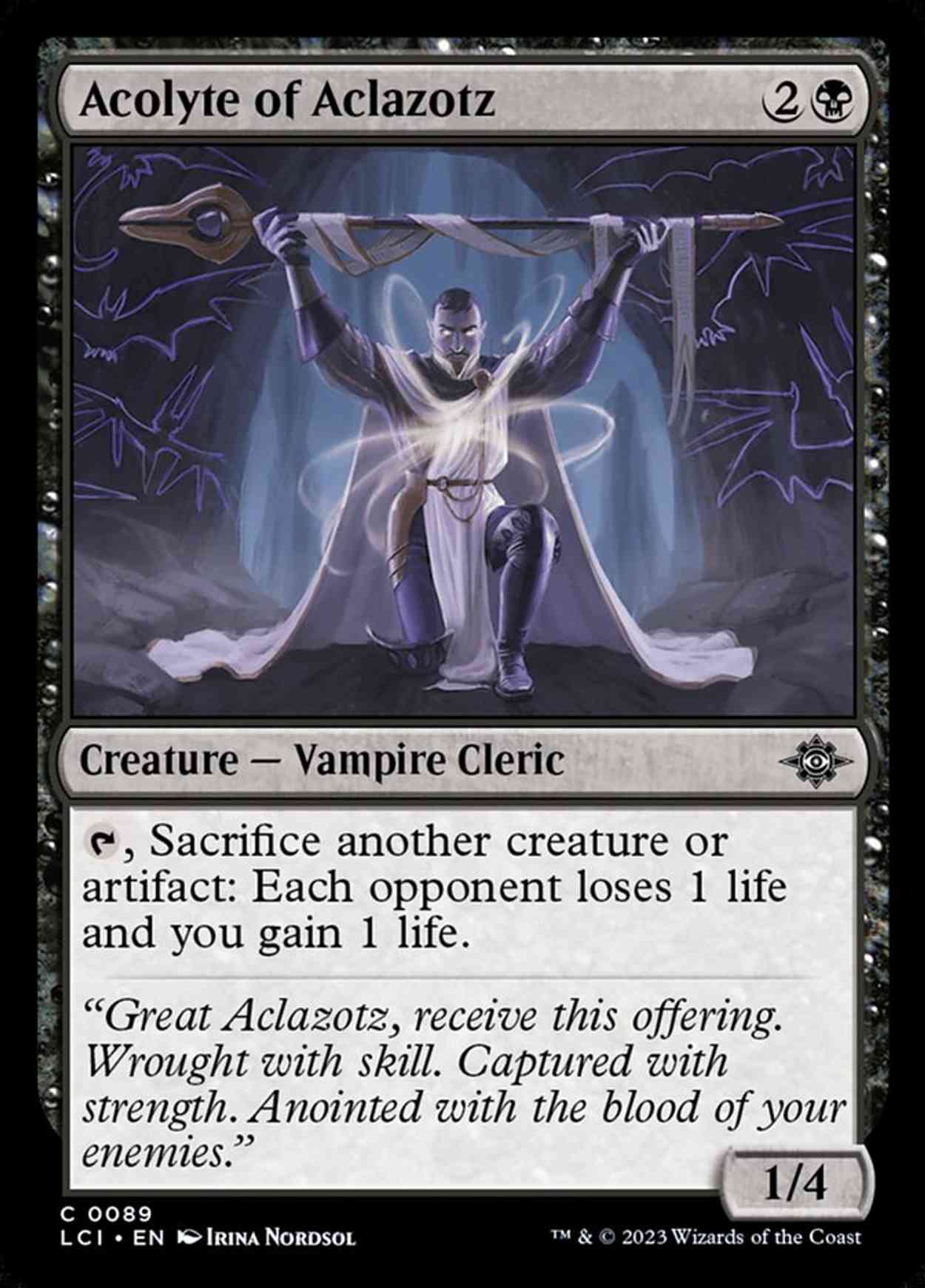 Acolyte of Aclazotz magic card front