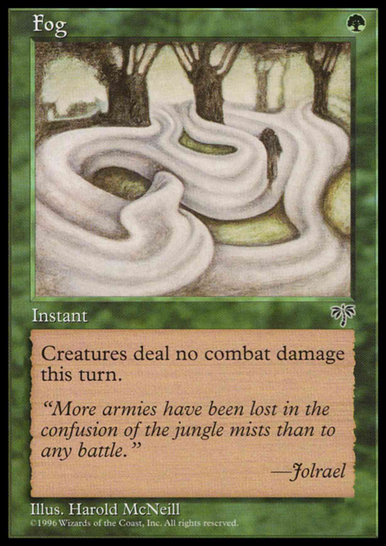 Fog magic card front