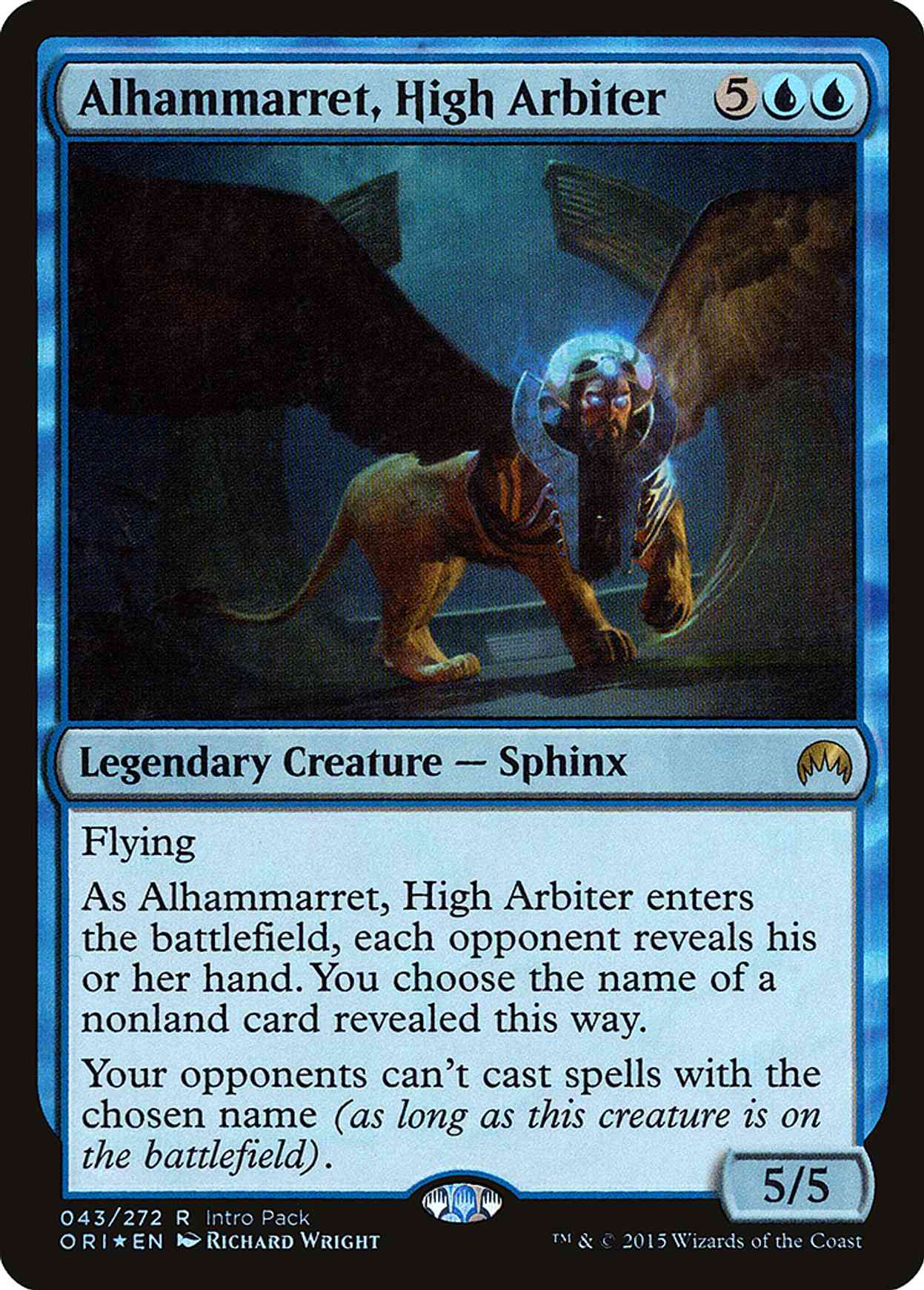 Alhammarret, High Arbiter magic card front