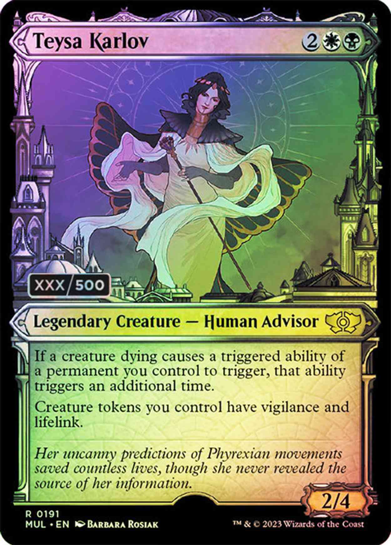 Teysa Karlov (Serialized) Price from mtg Multiverse Legends