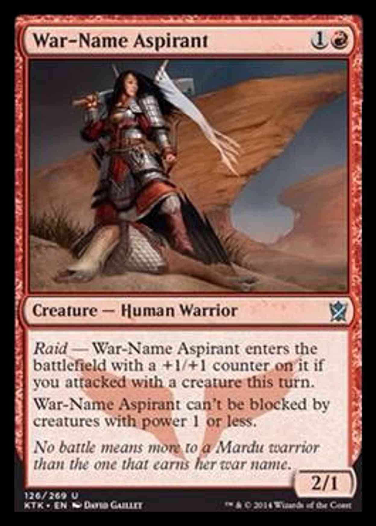 War-Name Aspirant magic card front