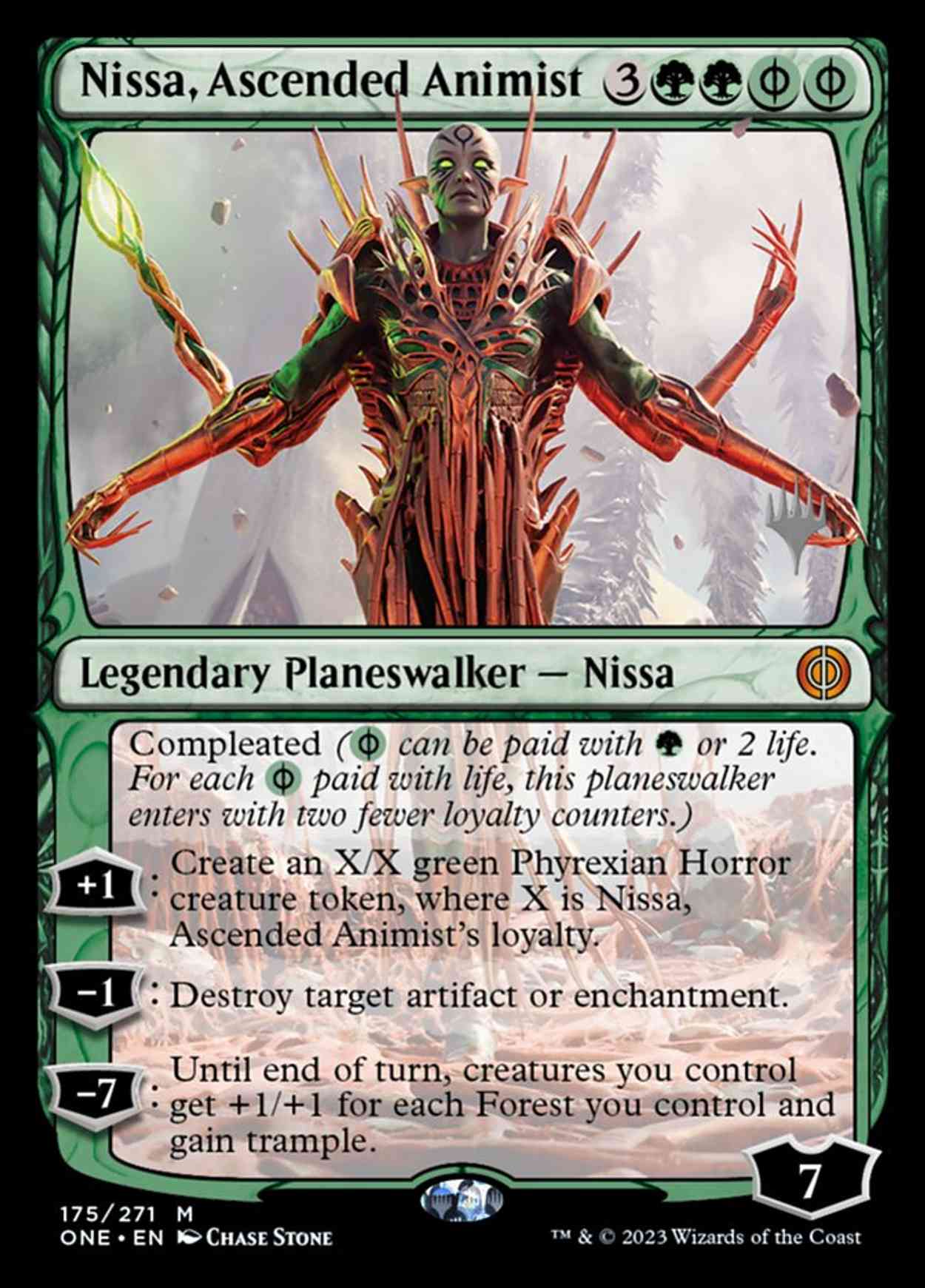 Nissa, Ascended Animist magic card front