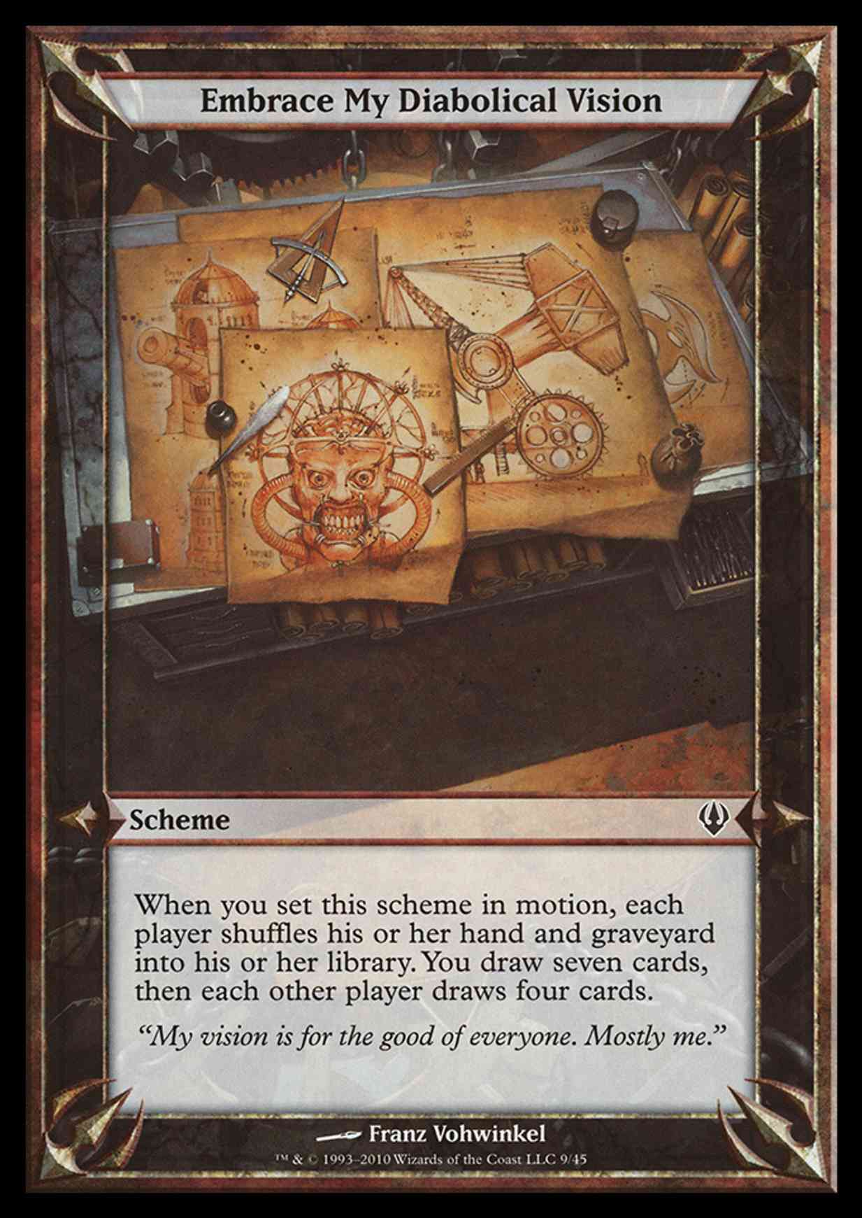 Embrace My Diabolical Vision (Archenemy) magic card front