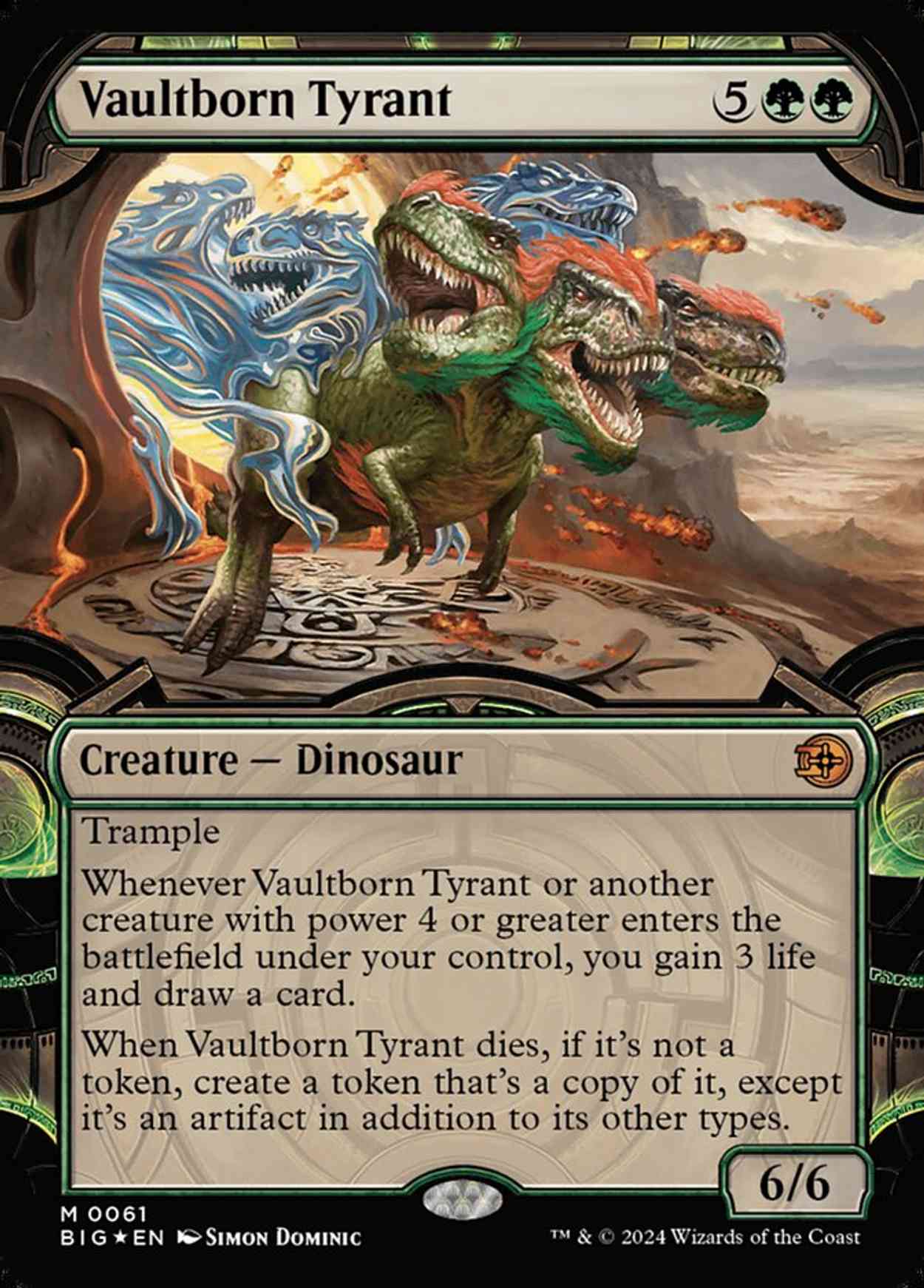 Vaultborn Tyrant (Showcase) (Raised Foil) magic card front