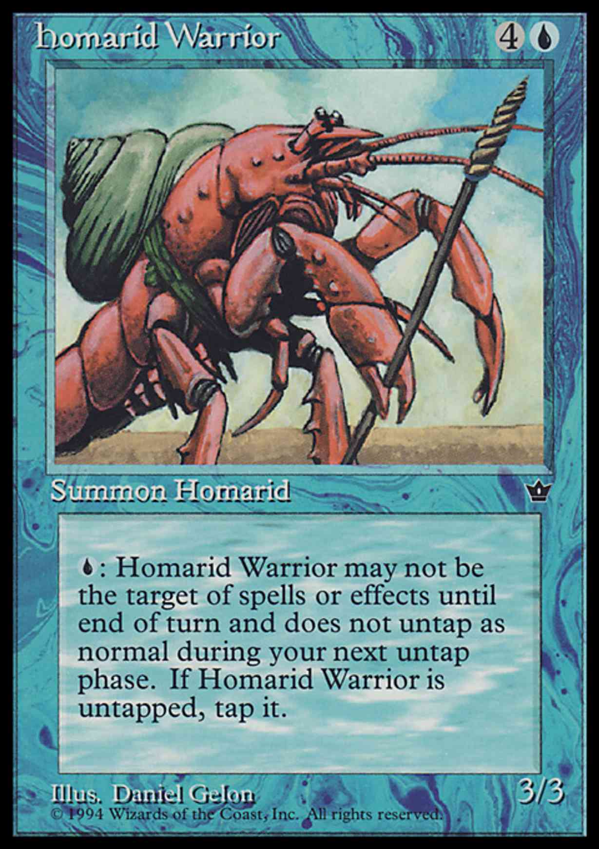 Homarid Warrior (Gelon) magic card front