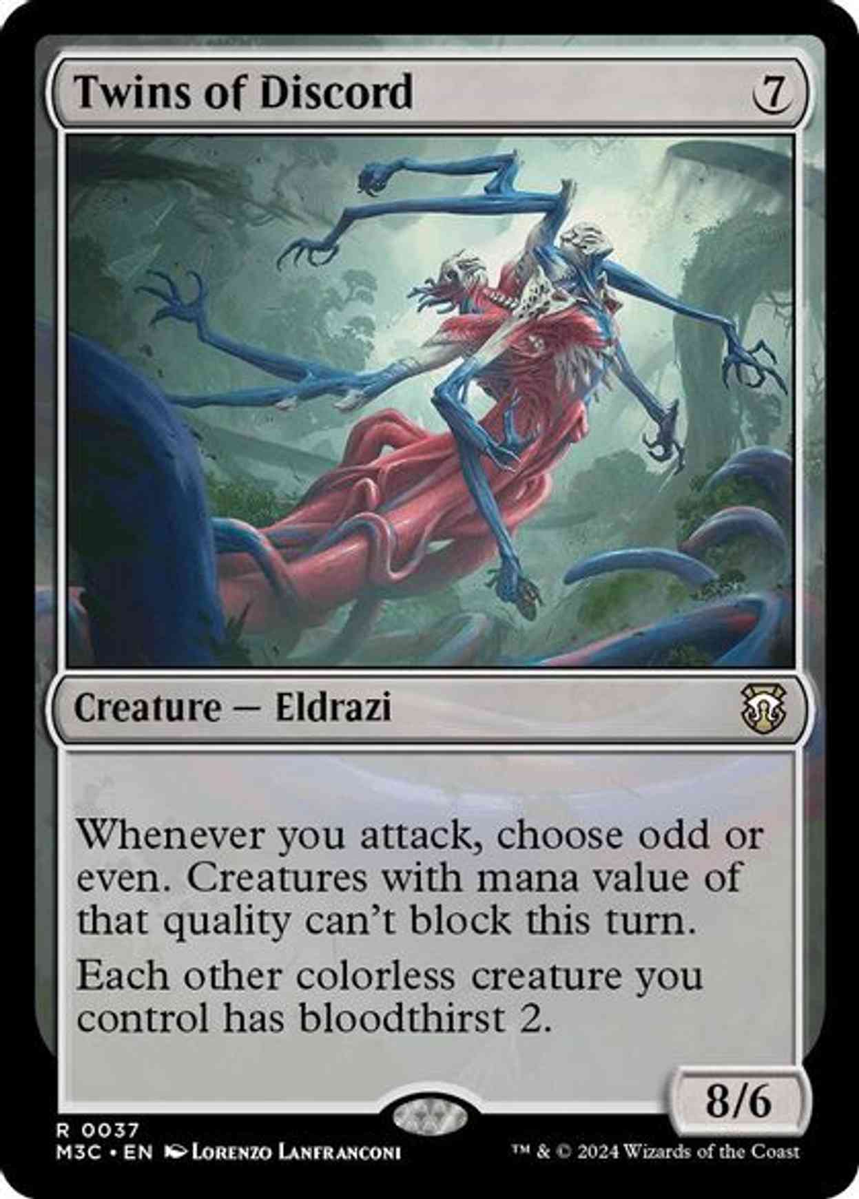 Twins of Discord magic card front