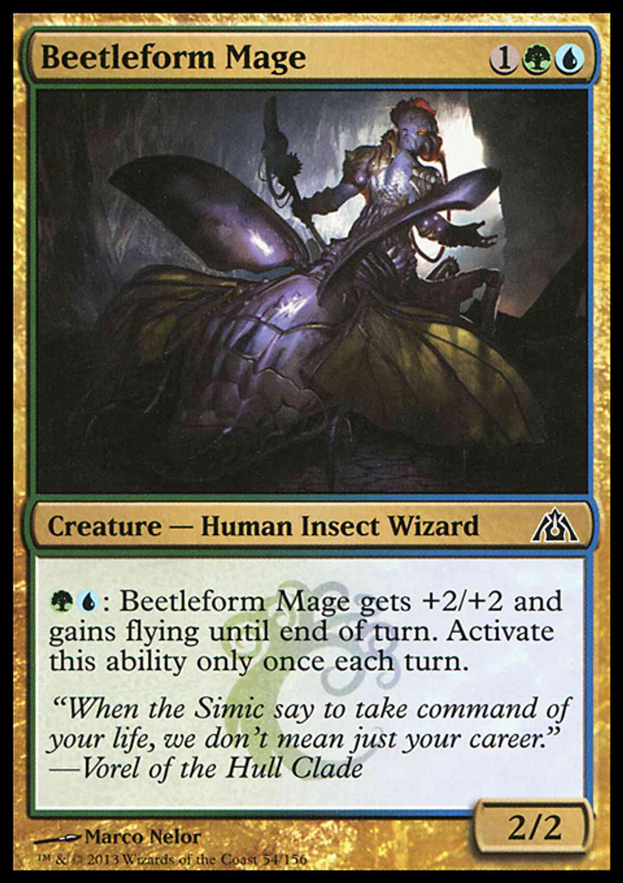 Beetleform Mage magic card front