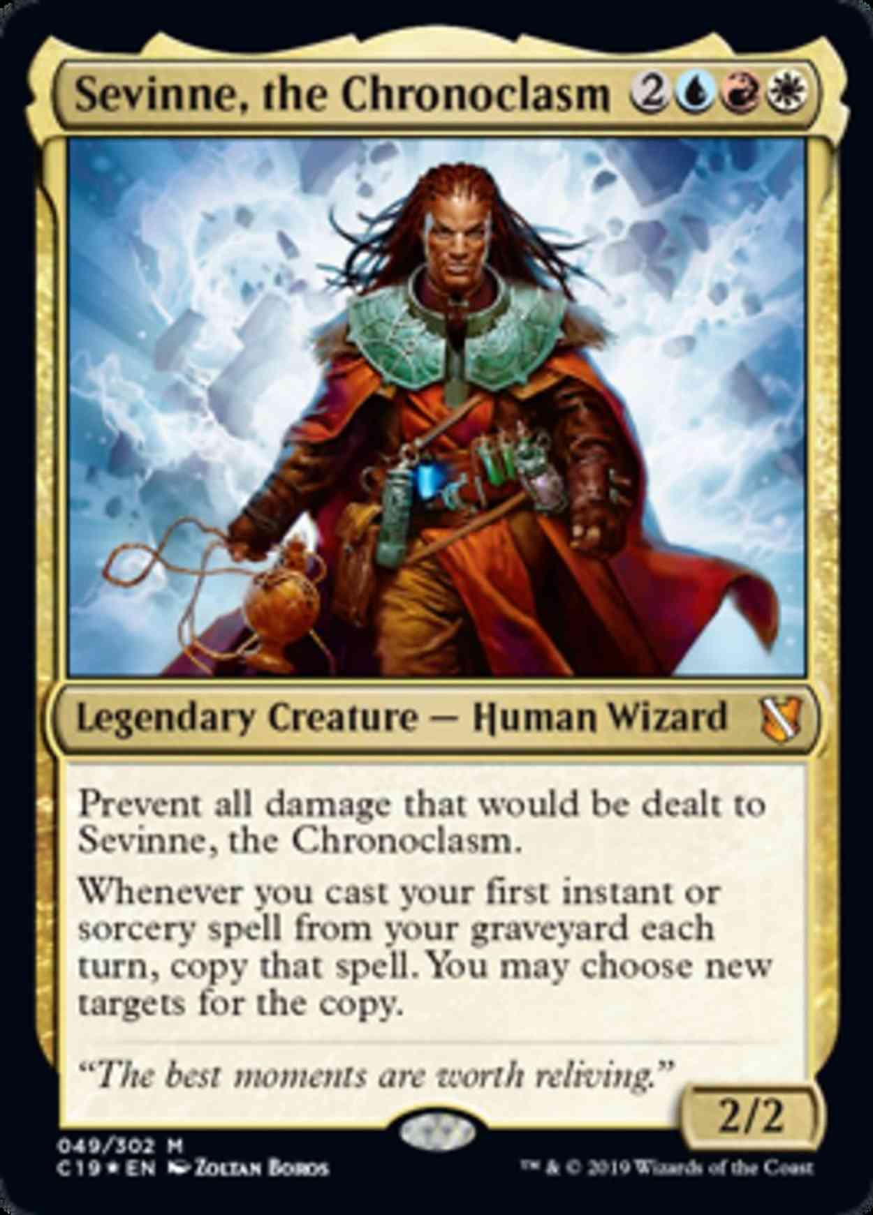 Sevinne, the Chronoclasm magic card front