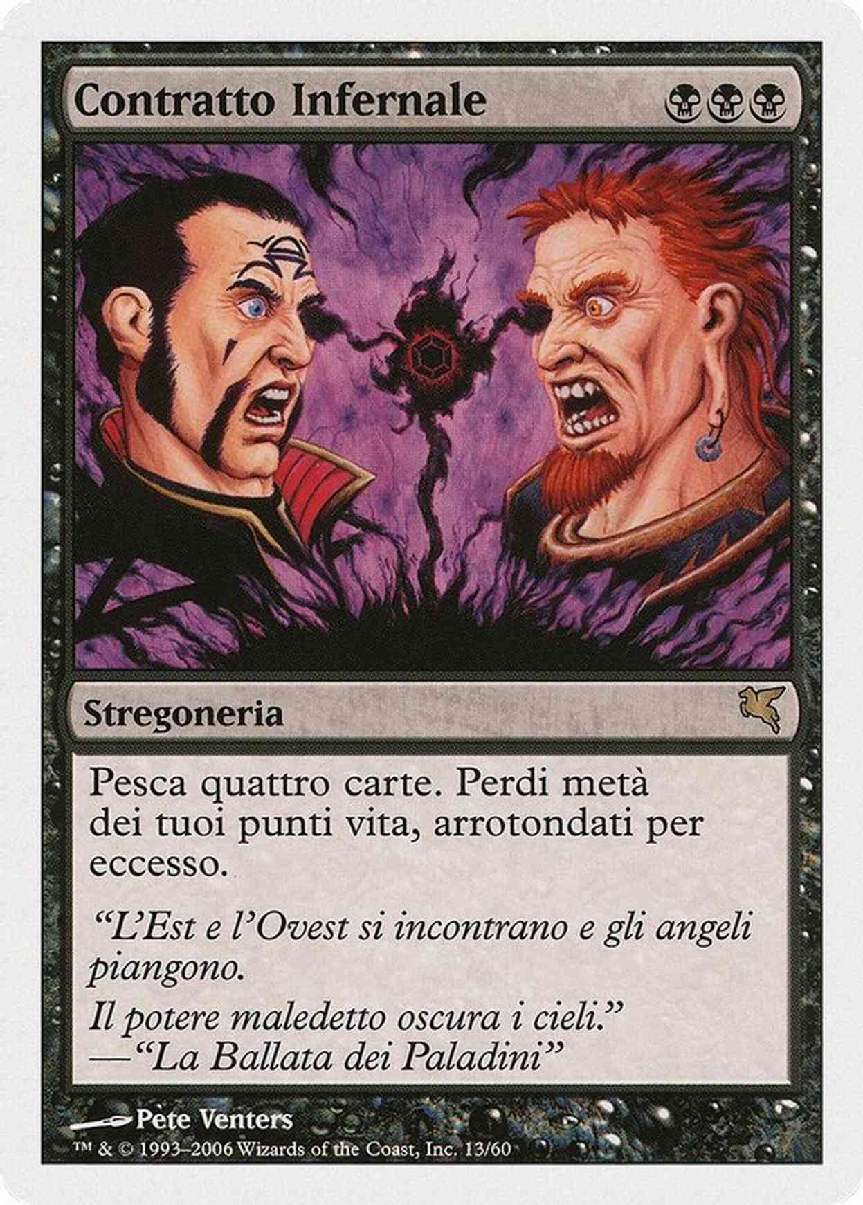 Infernal Contract (Italian) - "Contratto Infernale" magic card front