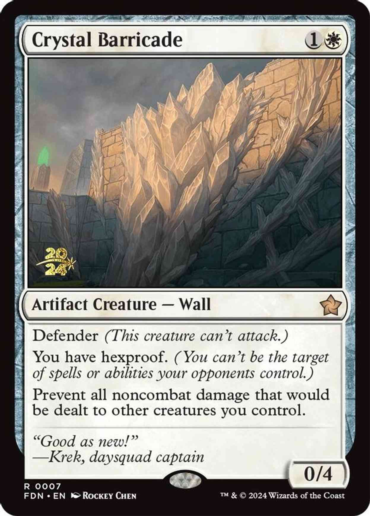 Crystal Barricade magic card front