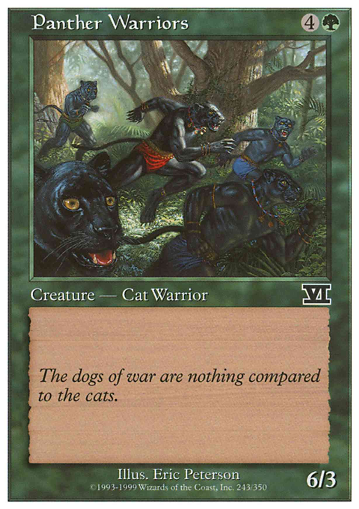 Panther Warriors magic card front