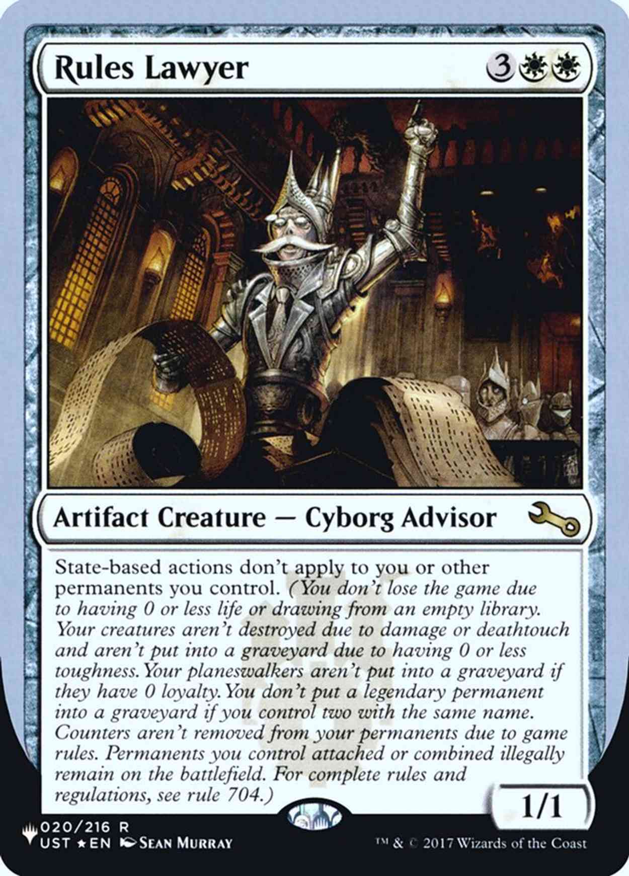 Rules Lawyer magic card front