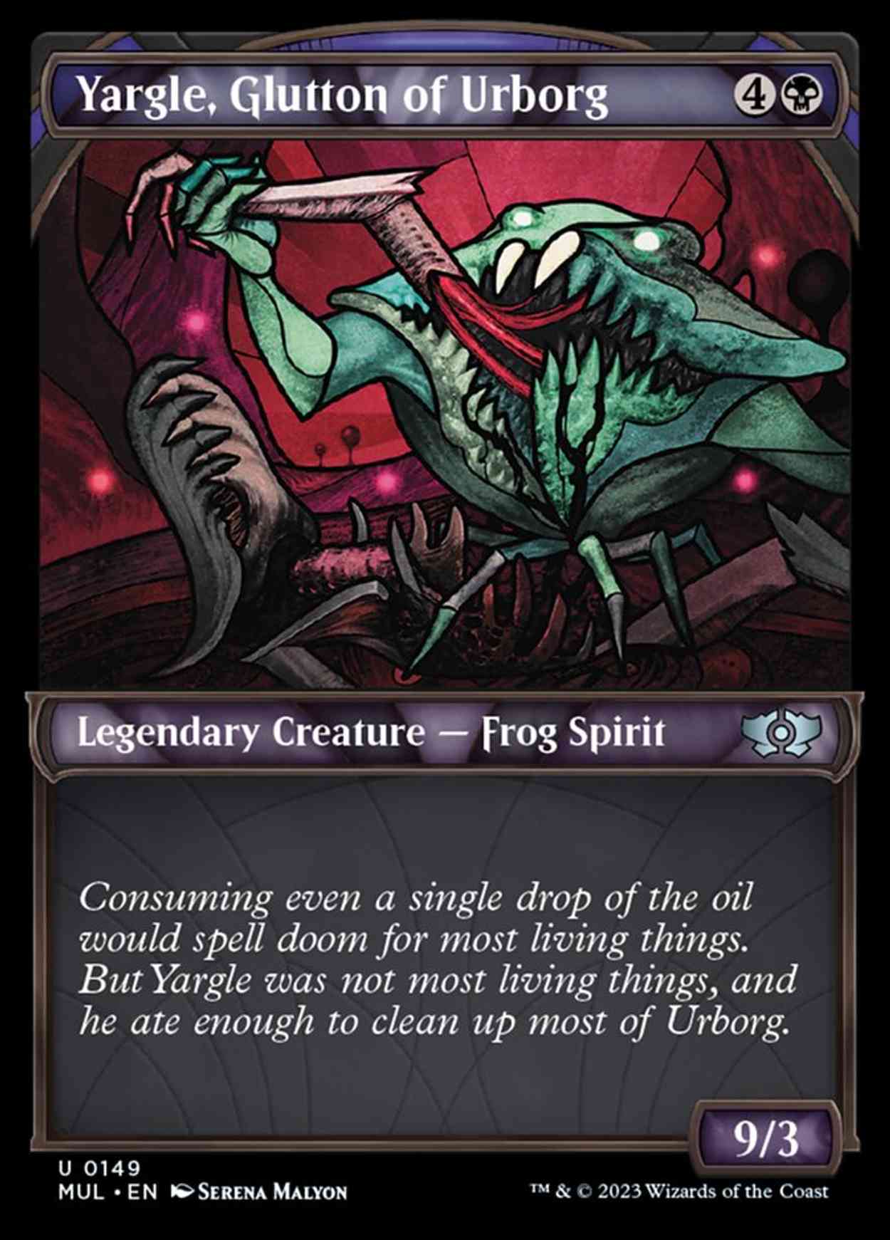 Yargle, Glutton of Urborg (Halo Foil) magic card front