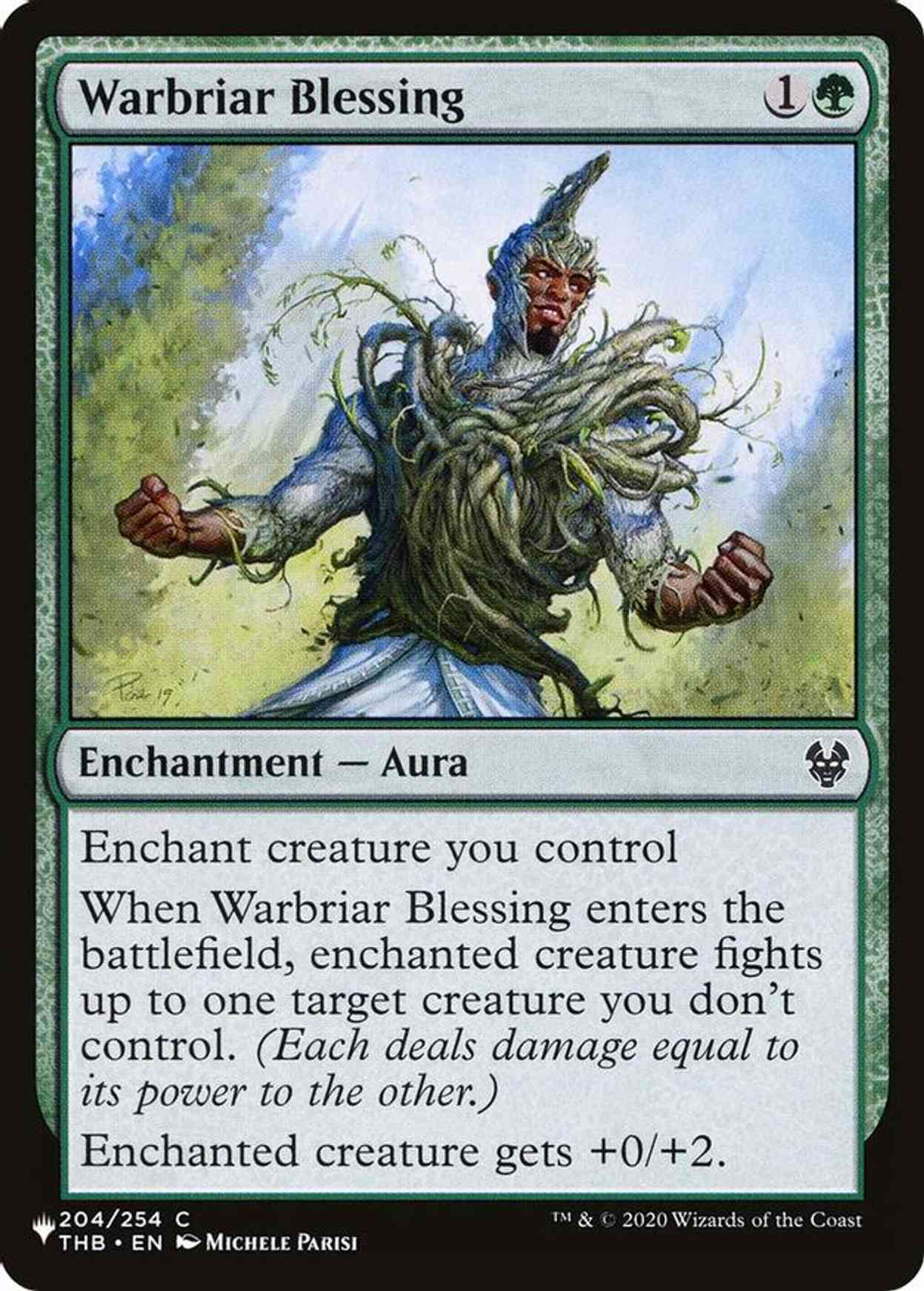 Warbriar Blessing magic card front