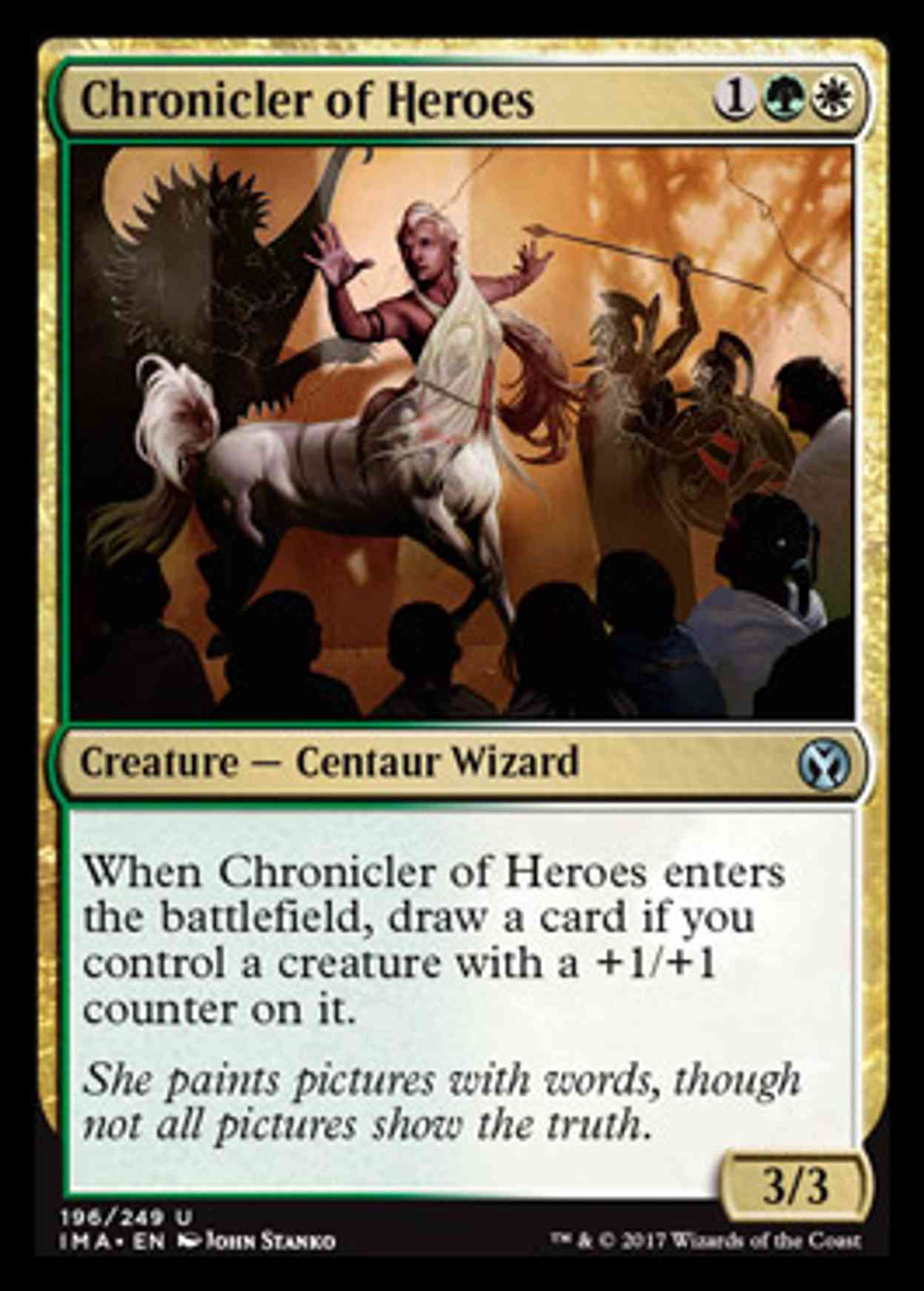 Chronicler of Heroes magic card front