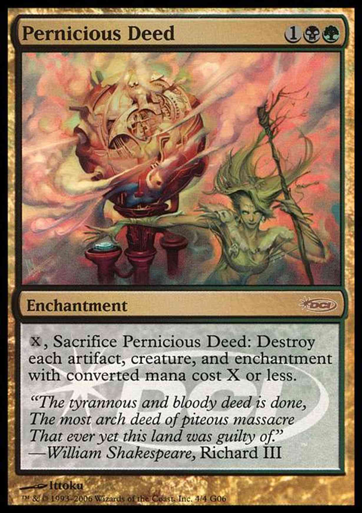 Pernicious Deed magic card front