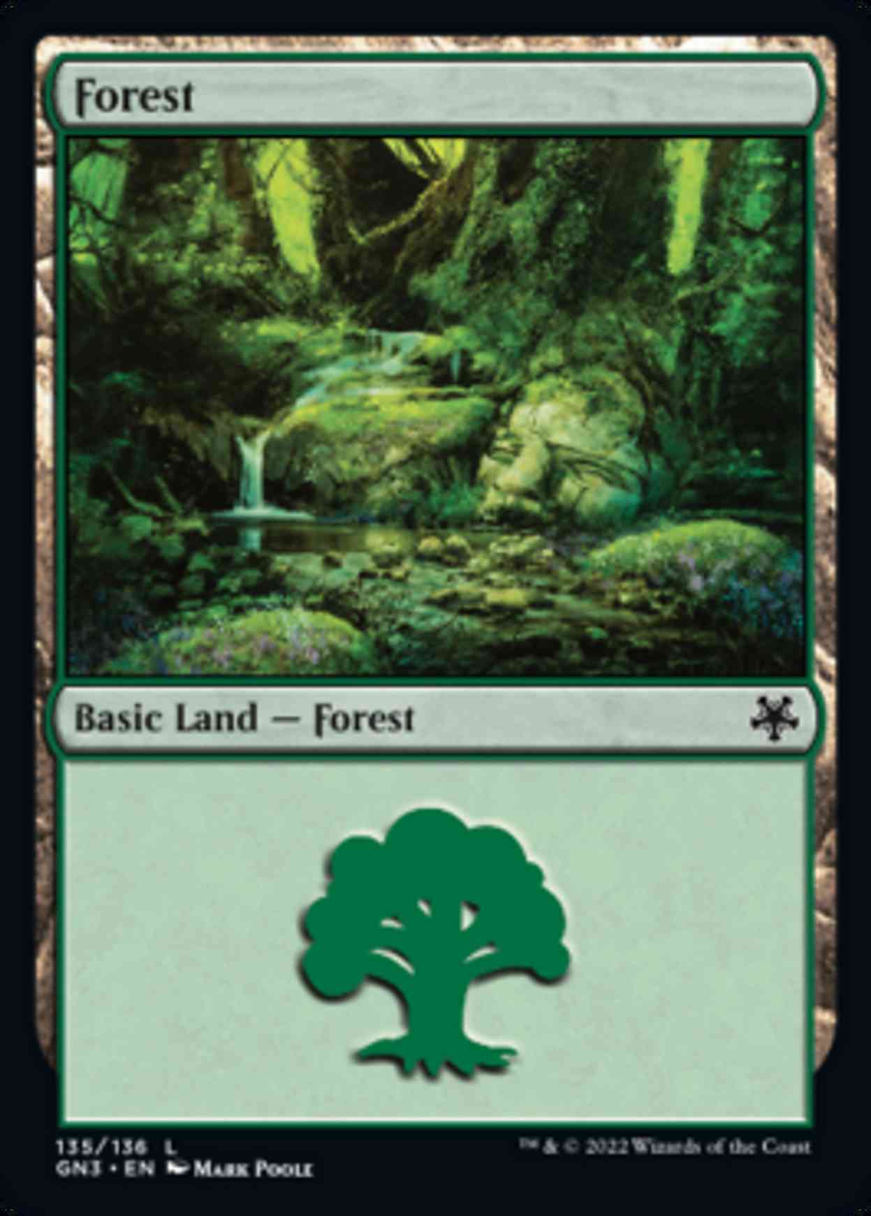Forest (135) magic card front