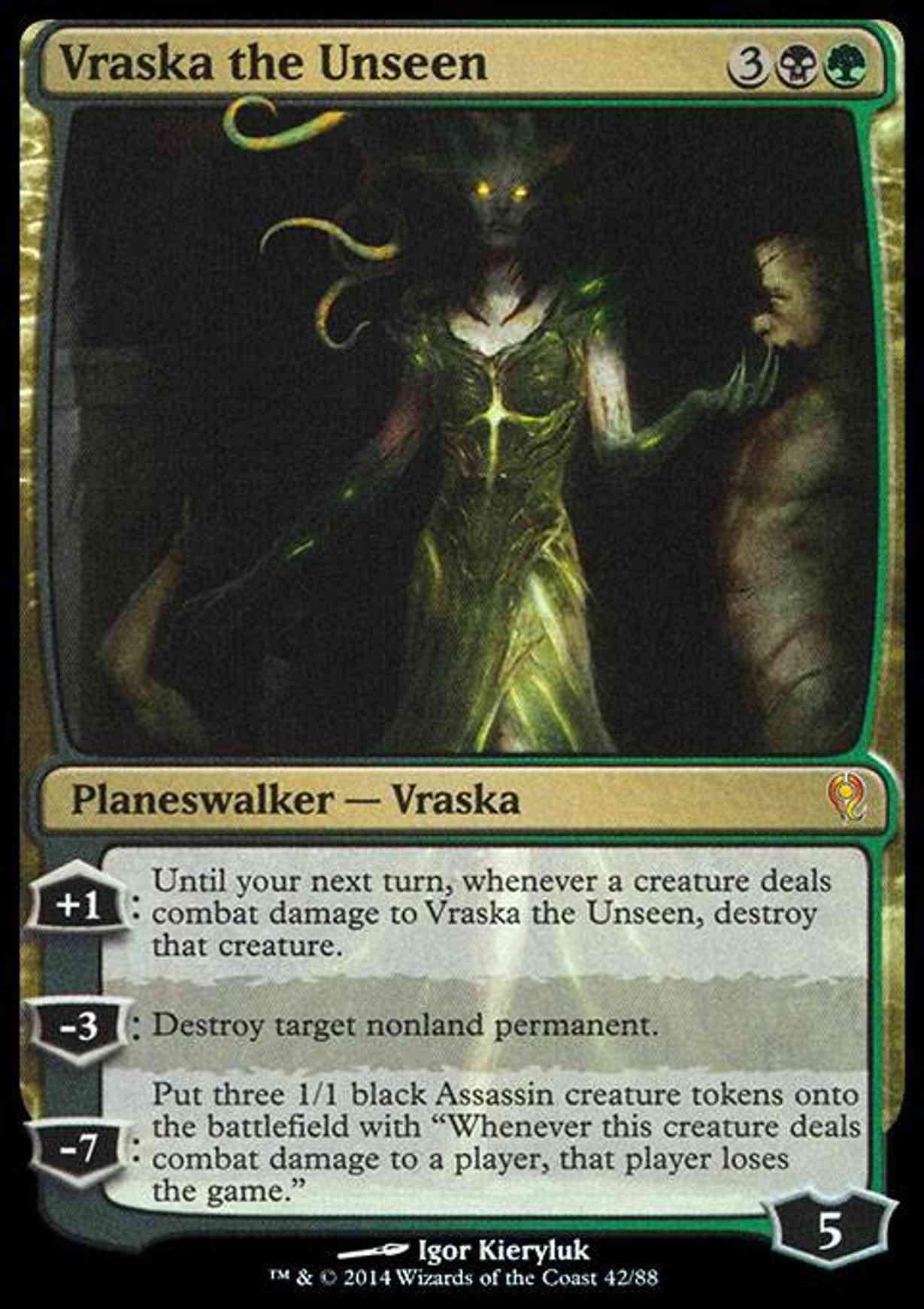 Vraska the Unseen magic card front