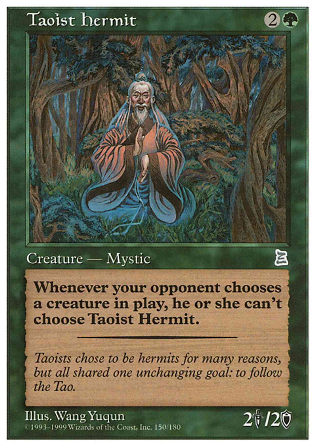 Taoist Hermit magic card front