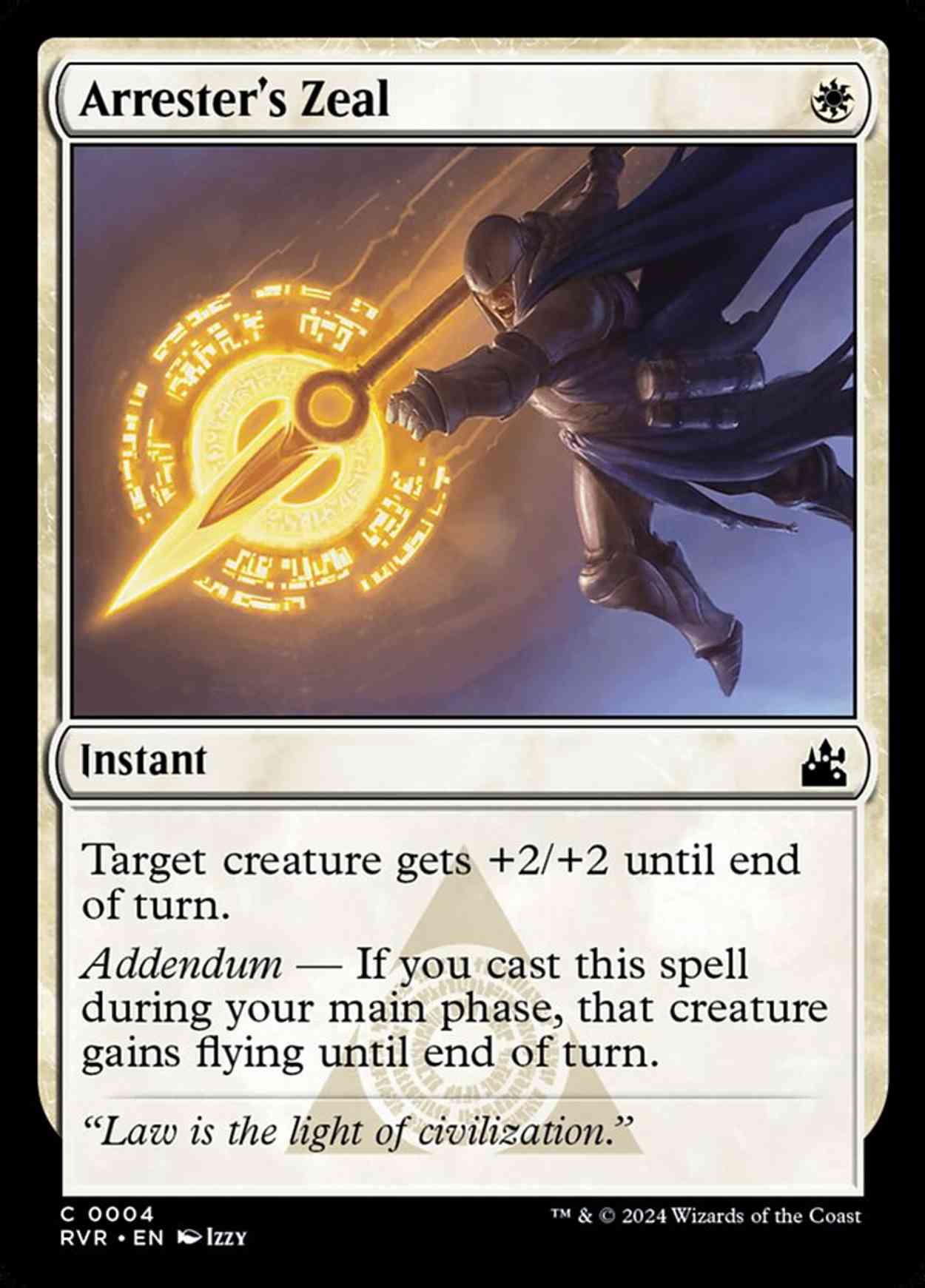 Arrester's Zeal magic card front