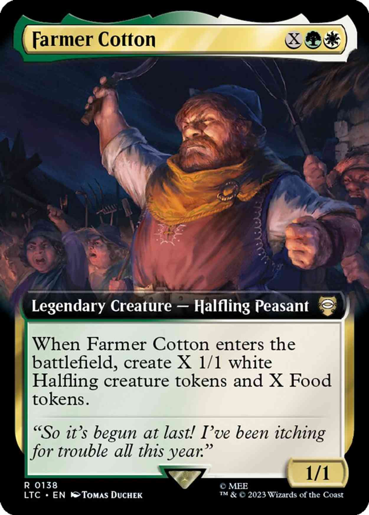 Farmer Cotton (Extended Art) magic card front