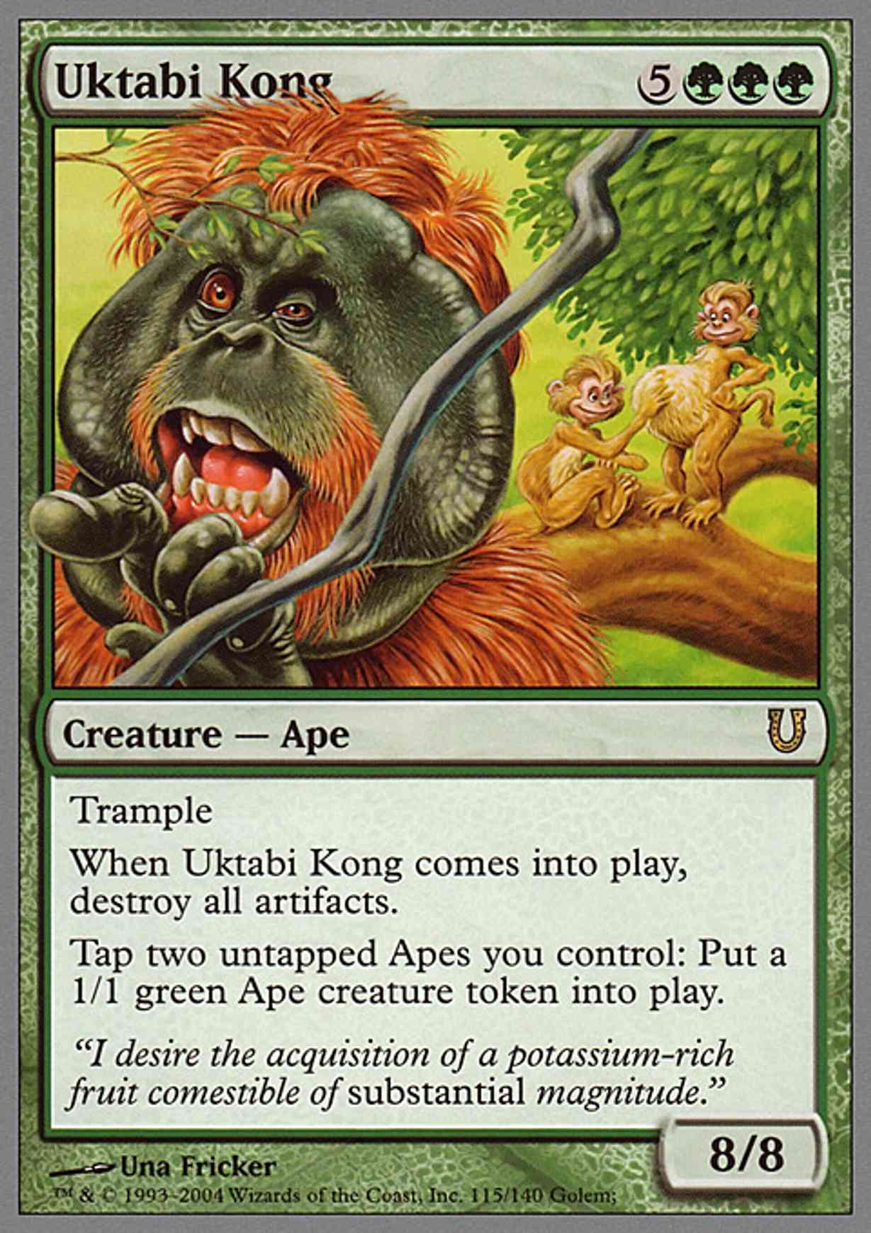 Uktabi Kong magic card front