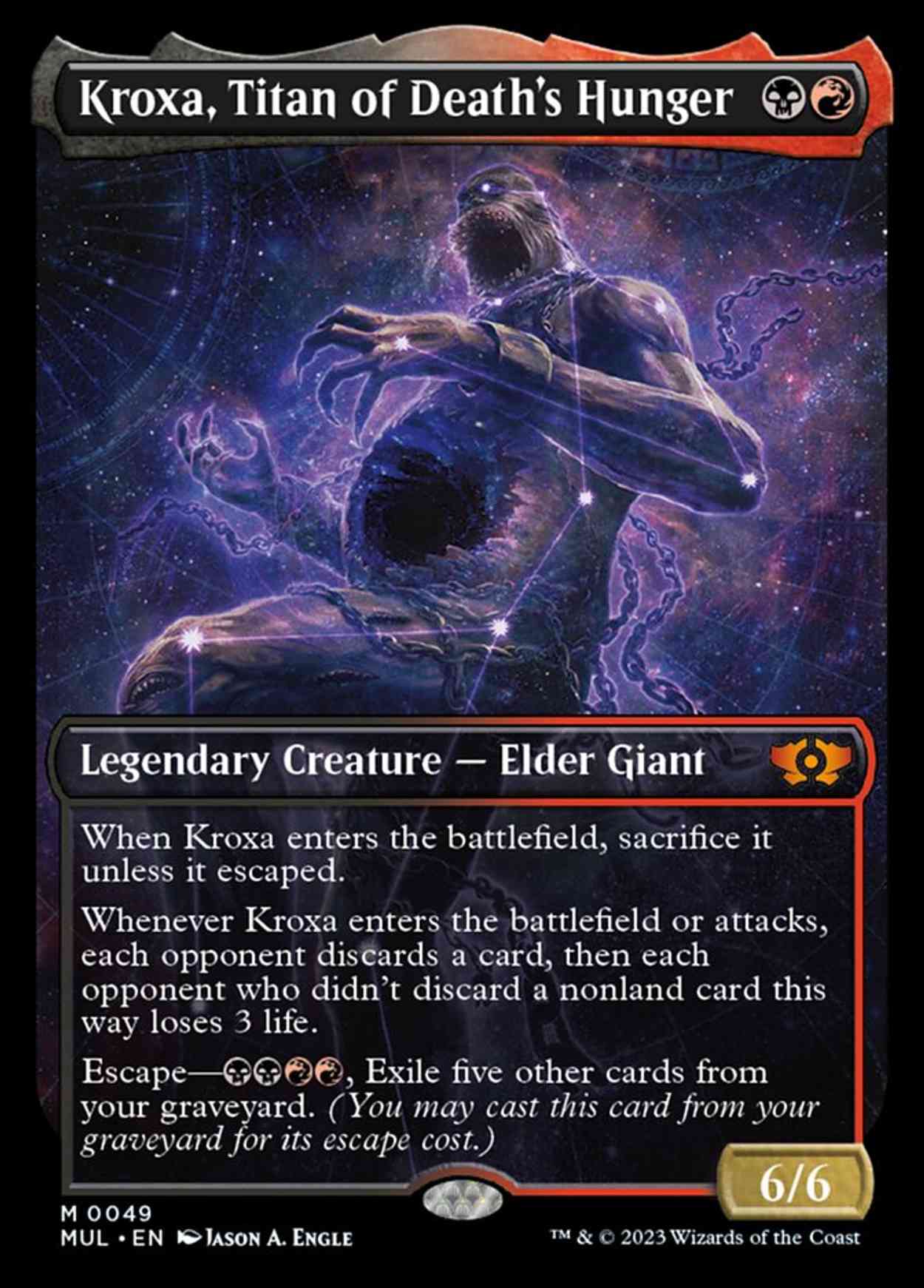 Kroxa, Titan of Death's Hunger magic card front