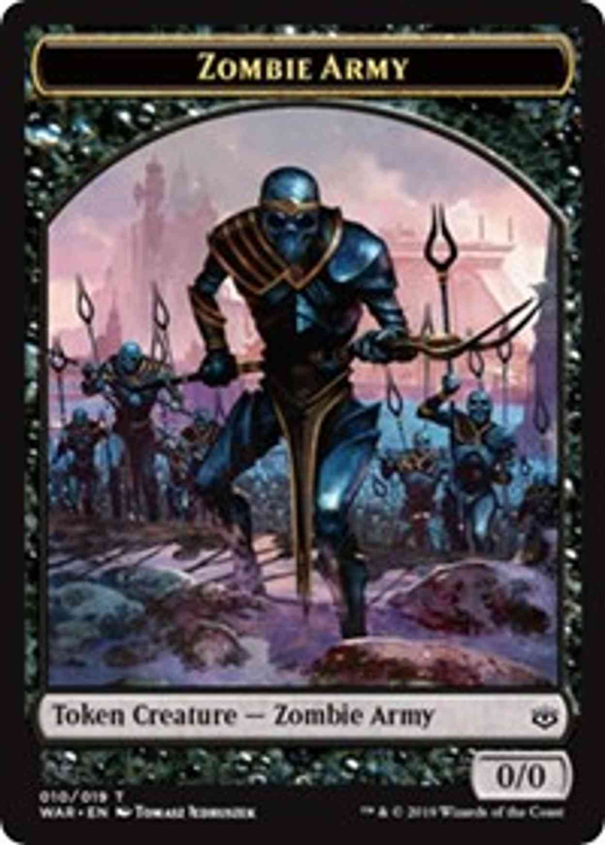 Zombie Army Token (010) magic card front