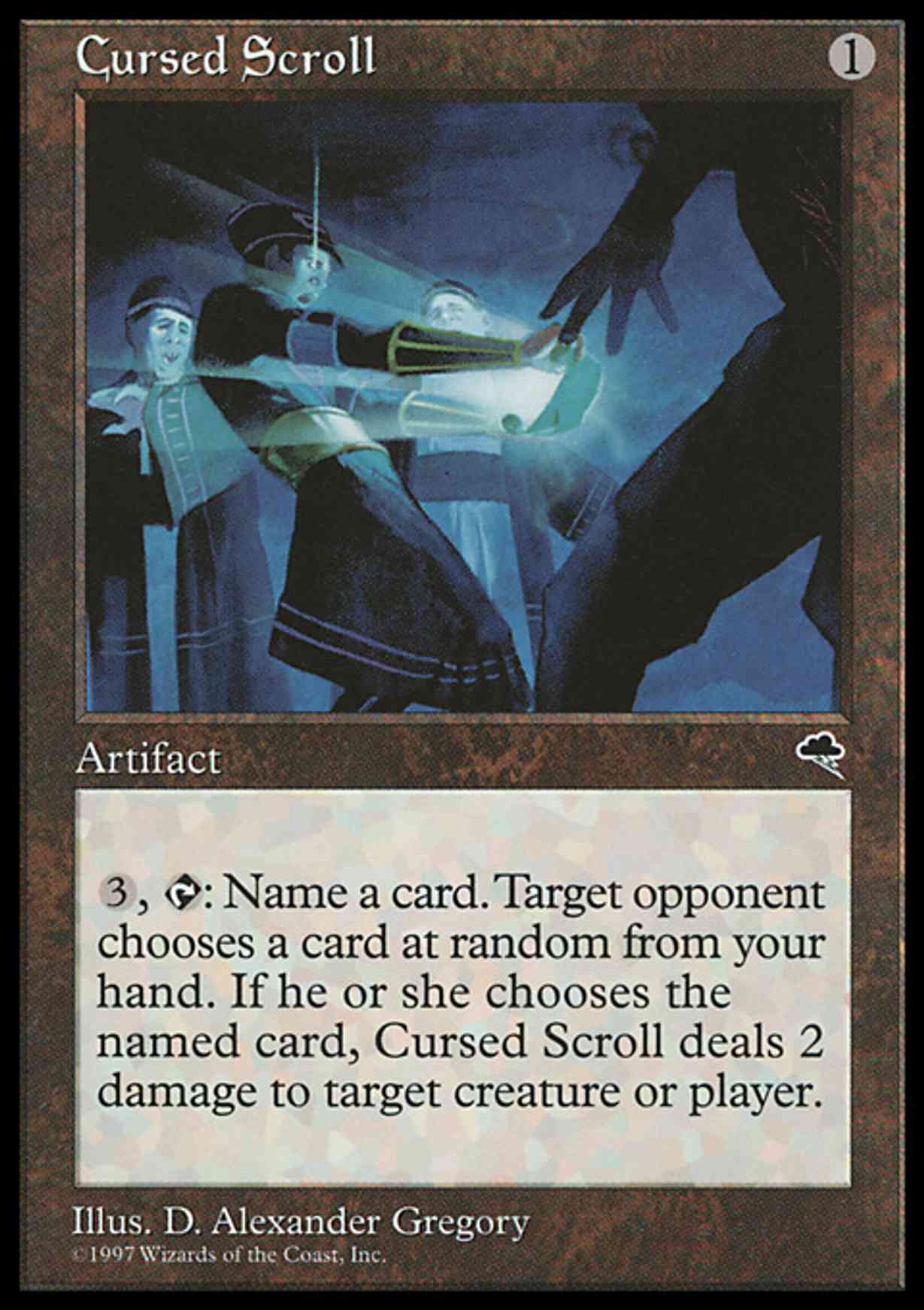 Cursed Scroll magic card front