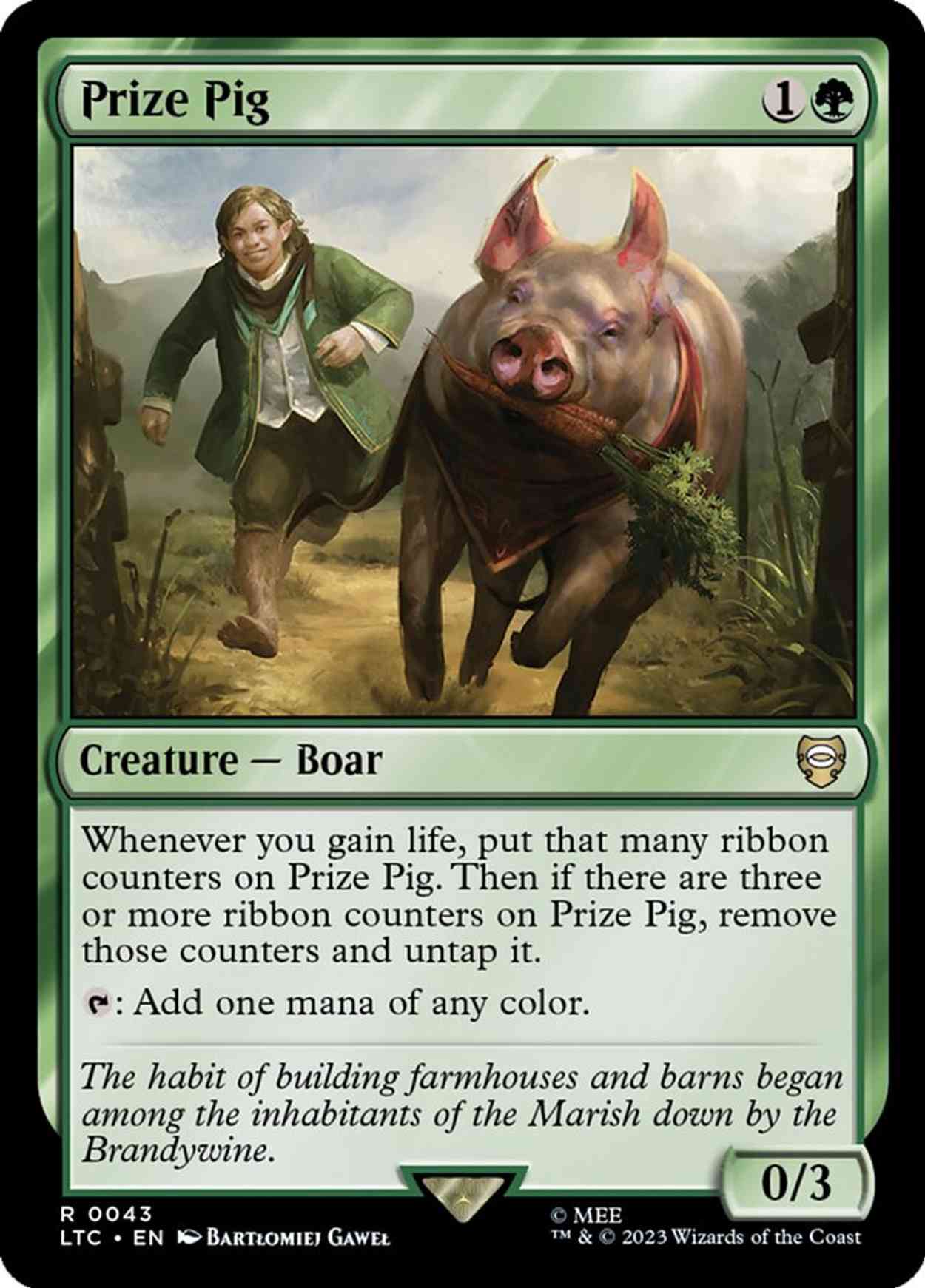 Prize Pig magic card front