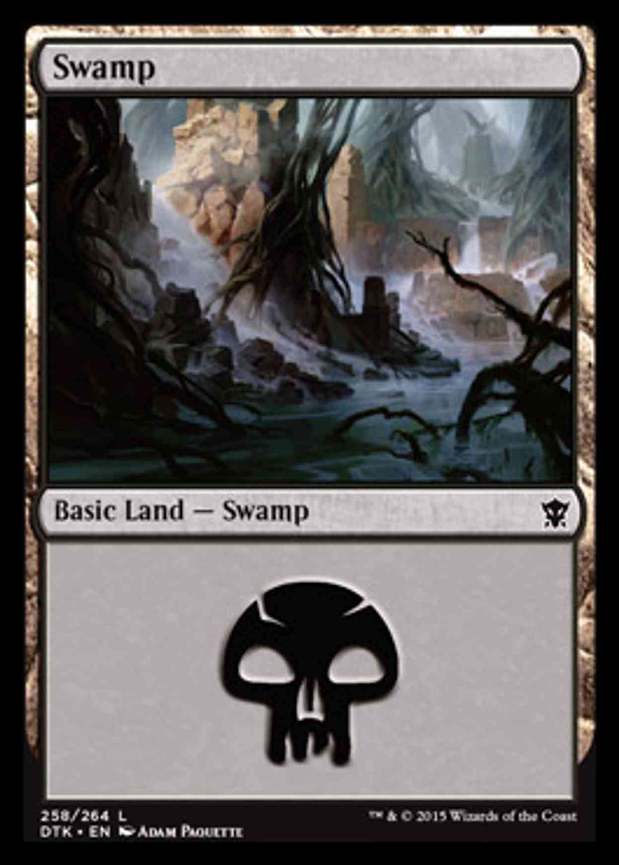 Swamp (258) magic card front