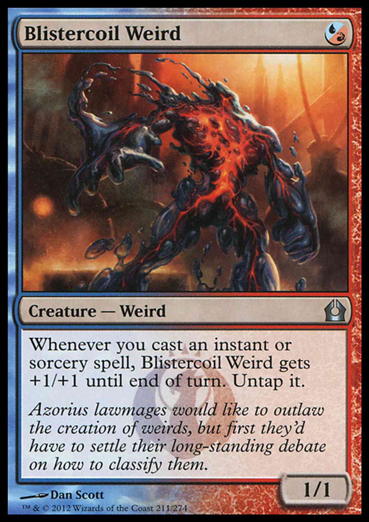 Blistercoil Weird magic card front