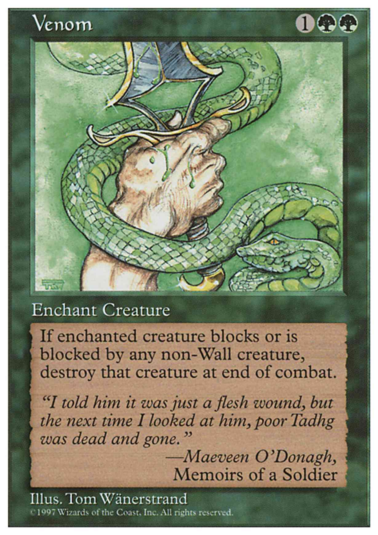 Venom magic card front